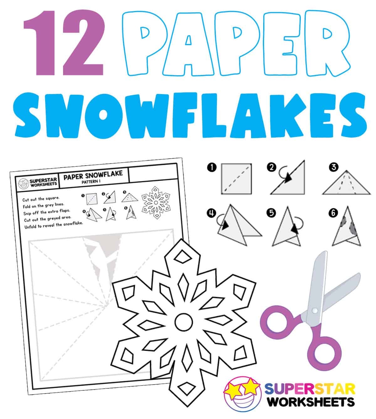 12 Free Paper Snowflake Templates Superstar Worksheets 12 Free Paper Snowflake Templates Superstar Worksheets