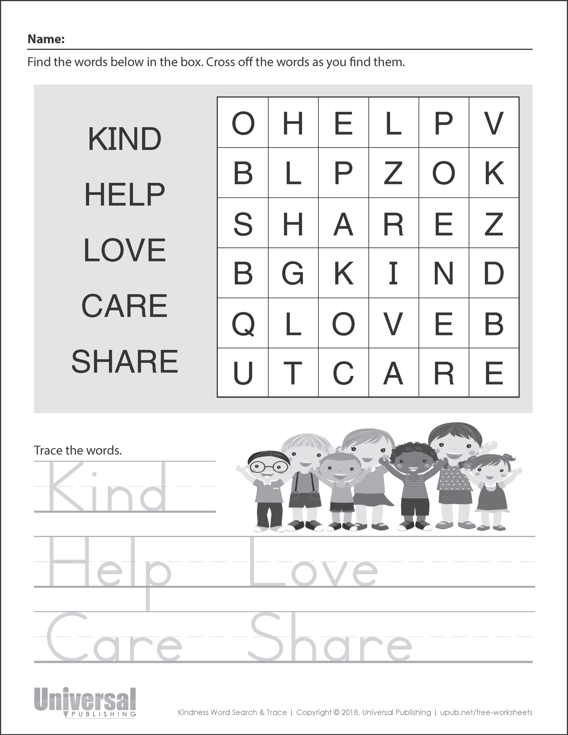 12 Free Printable Kindness Coloring Pages Worksheets Library