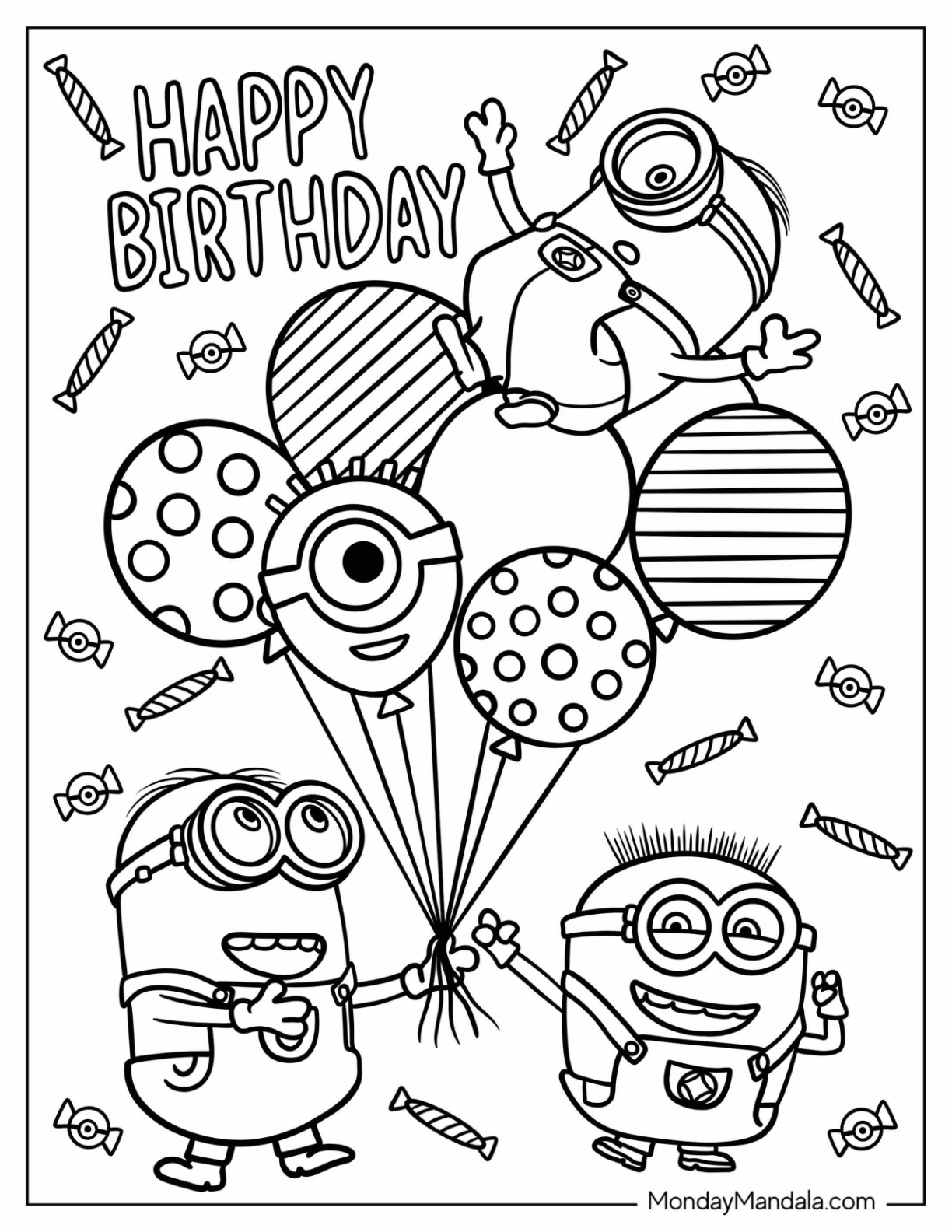 Free Printable Birthday Worksheets Color