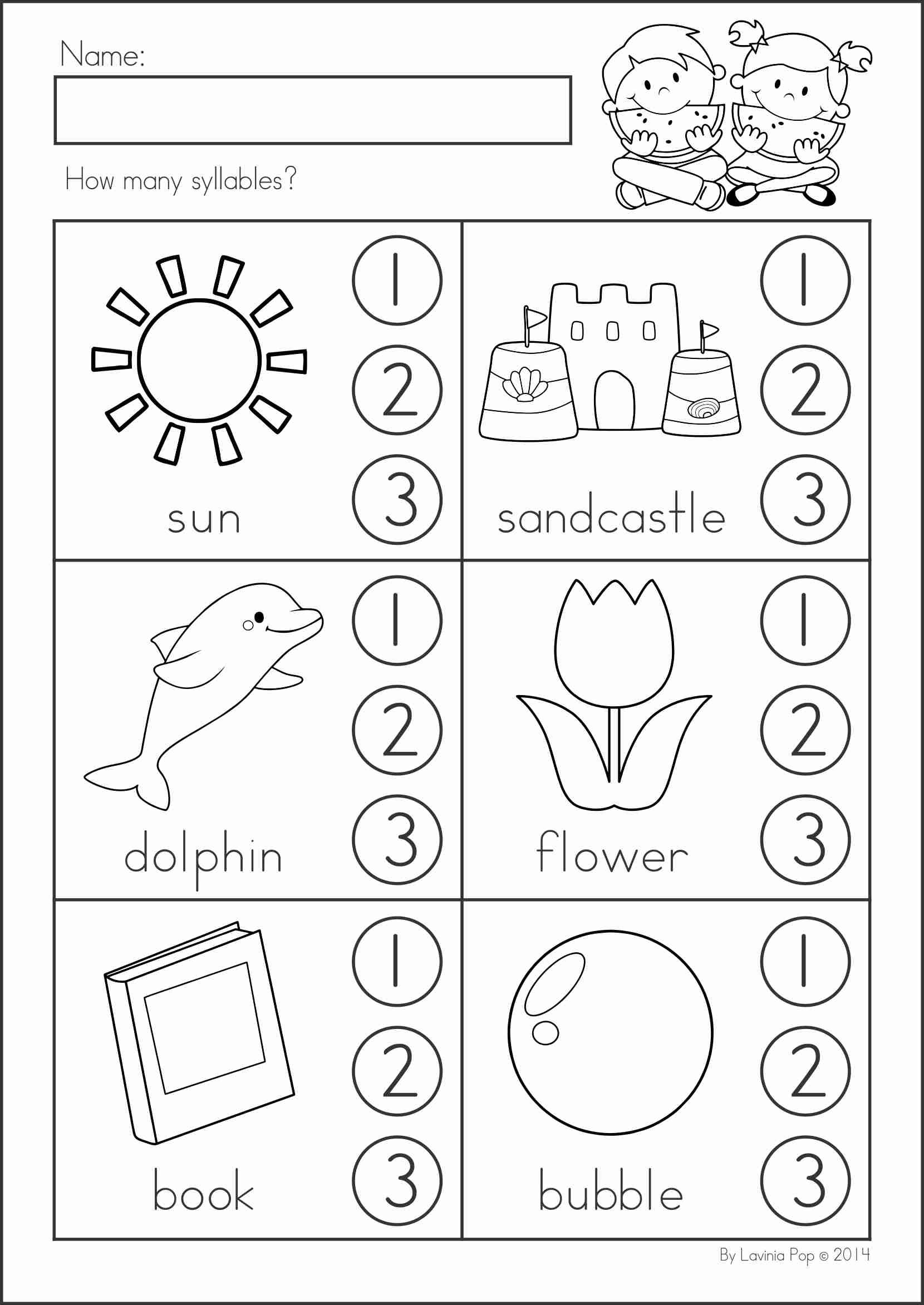 46 Papers For Syllables Ideas Syllable Syllables Activities Kindergarten Literacy