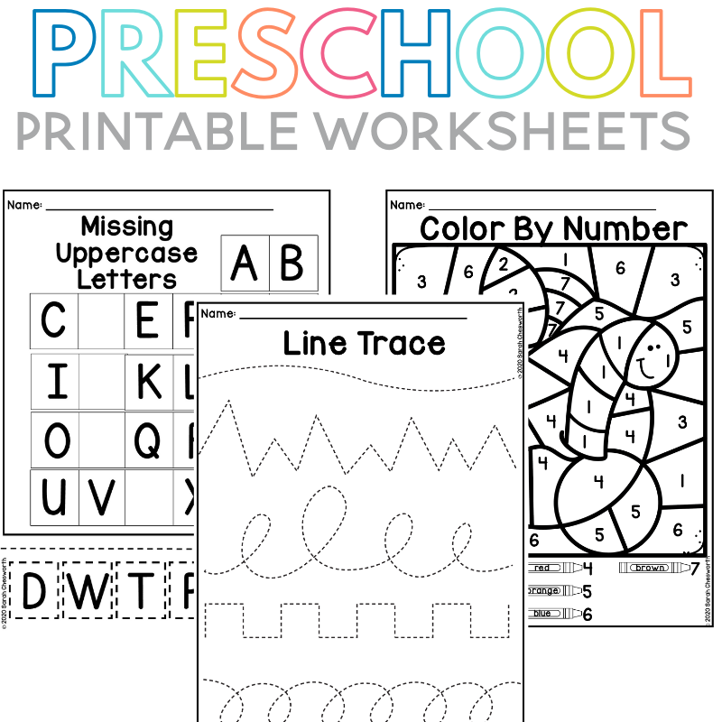Free Printable Worksheets For Nursery