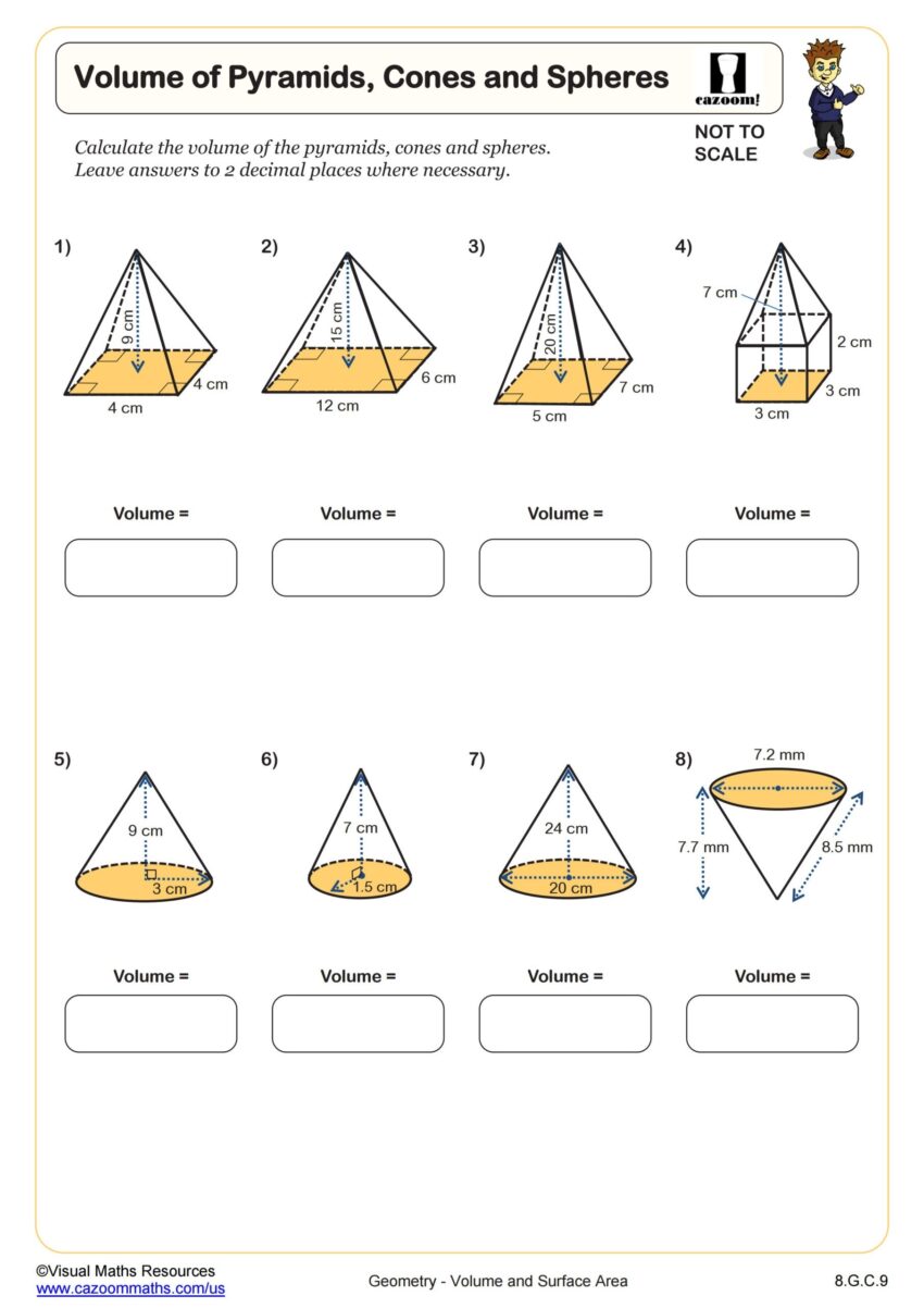 8th Grade Math Worksheets Printable PDF Math Worksheets