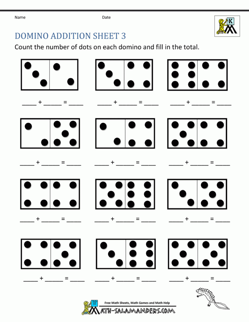 Addition Math Worksheets For Kindergarten Worksheets Library