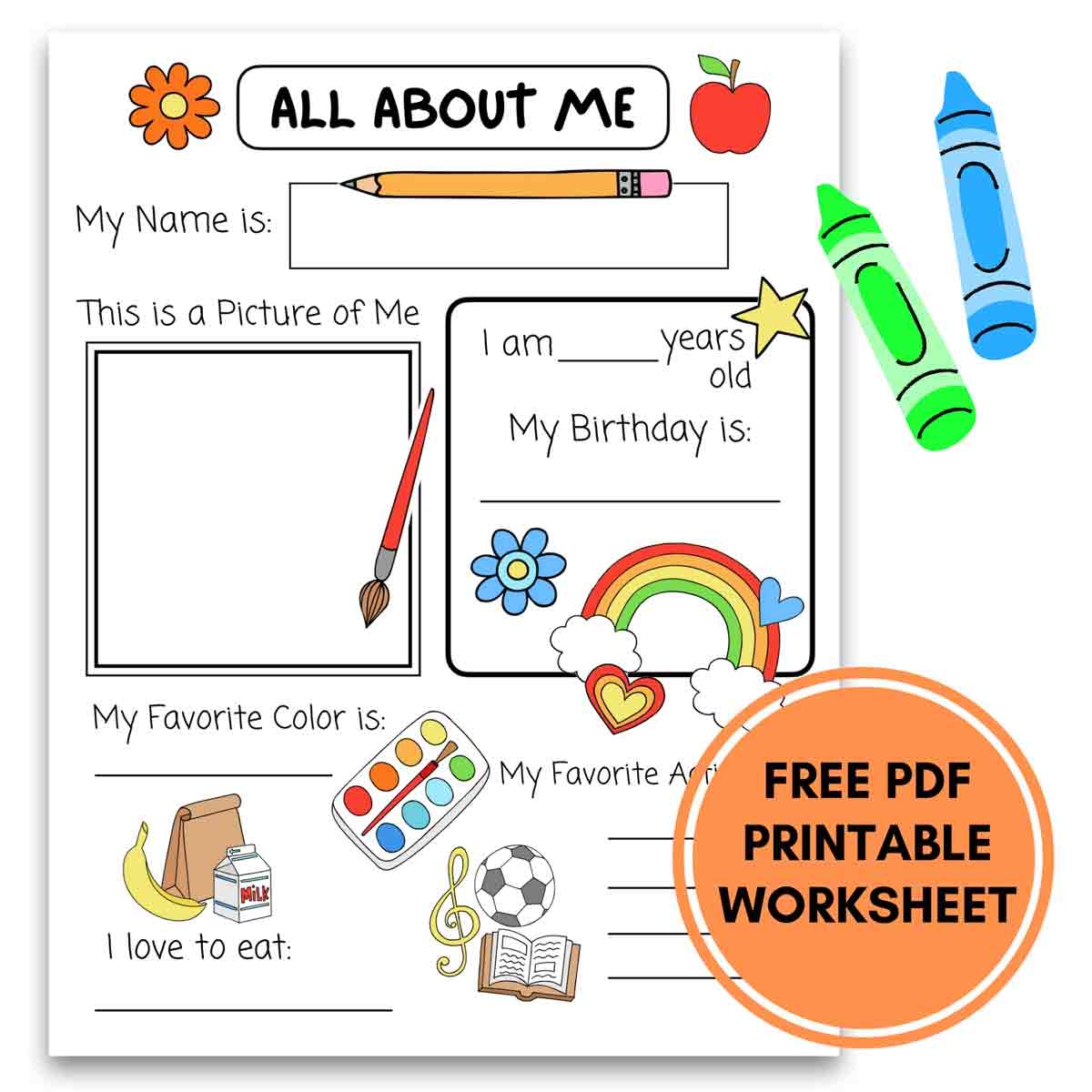 Preschool Full Body Printable Free