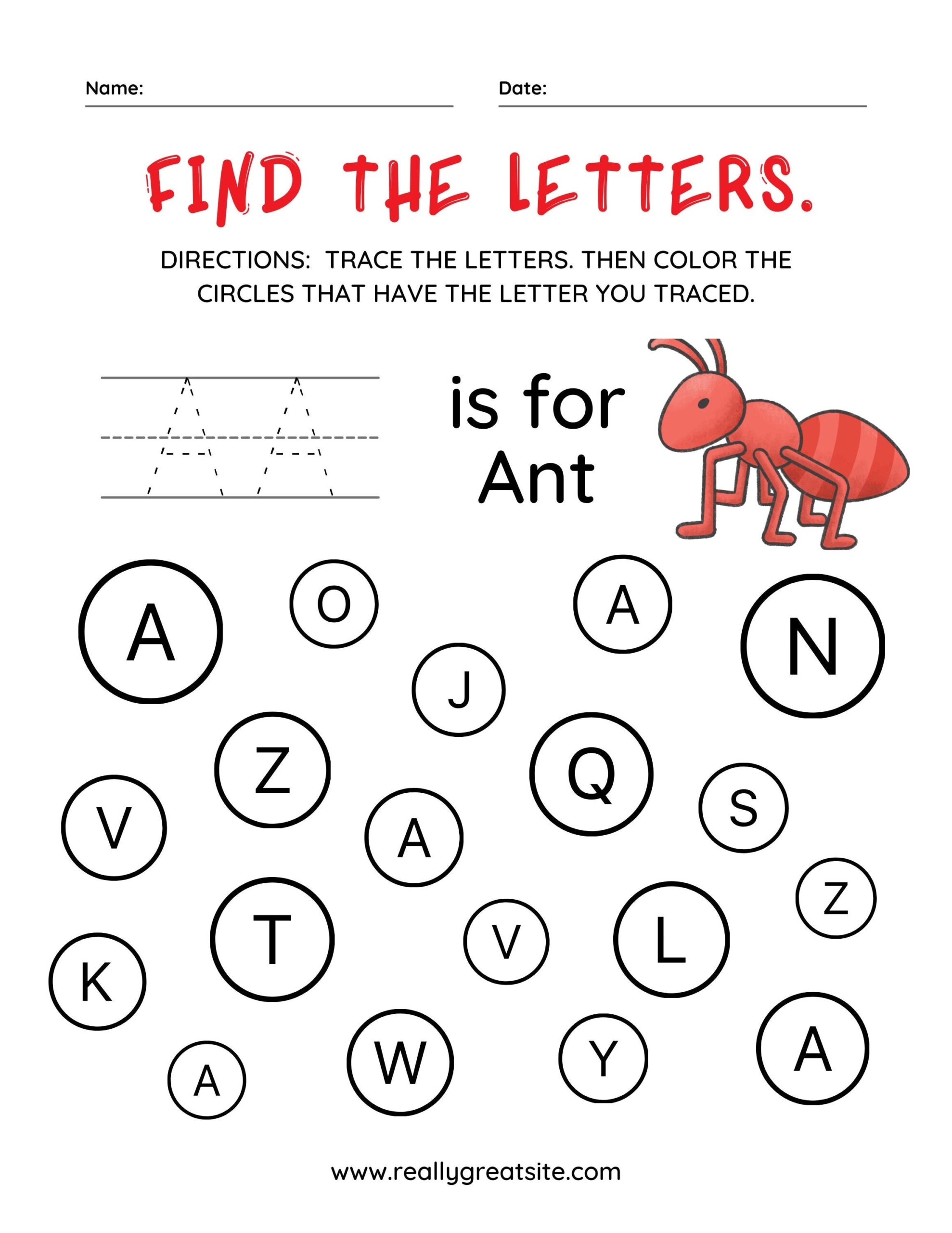 Alphabet Find The Letter Printable Worksheets Etsy Alphabet Find The Letter Printable Worksheets Etsy