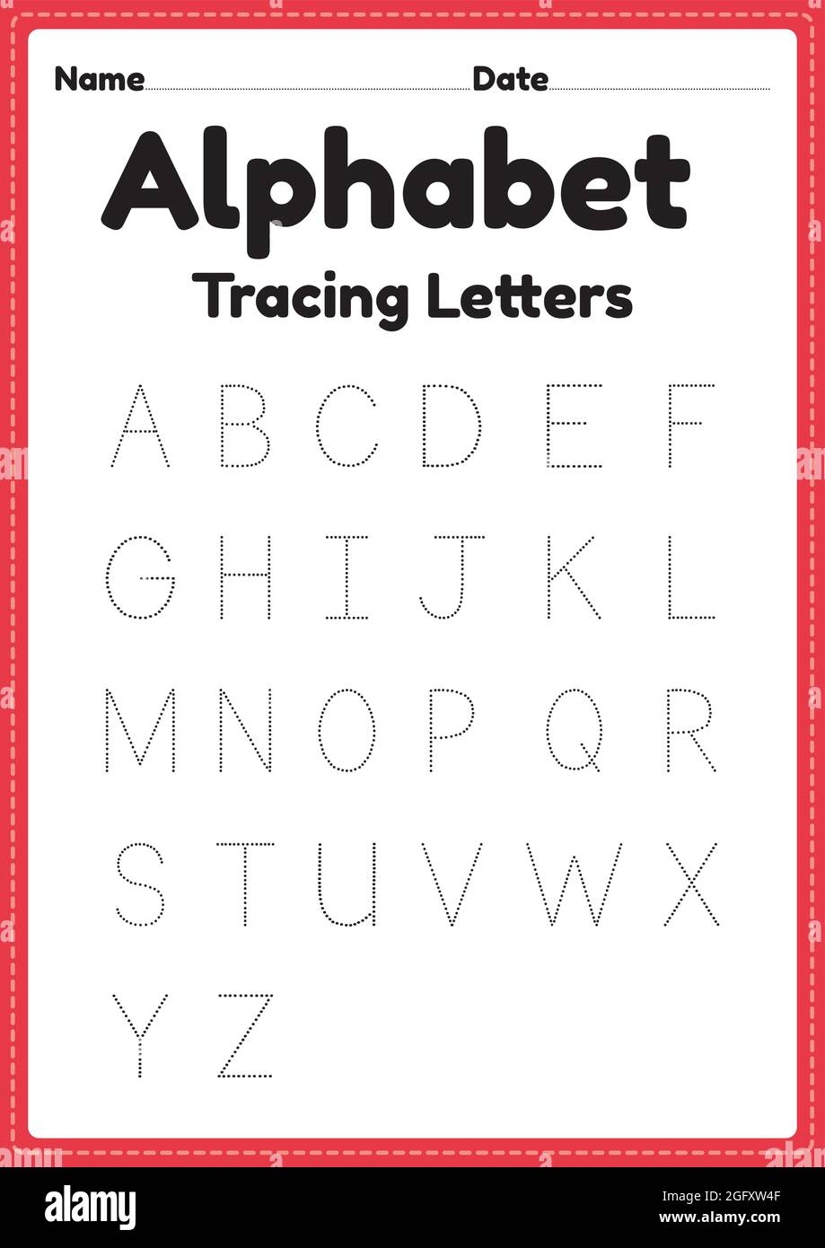 Alphabet Worksheet Tracing Letter For Kindergarten And Preschool Kids For Handwriting Practice And Educational Activities In A Printable Page Stock Vector Image U0026 Art Alamy Alphabet Worksheet Tracing Letter For Kindergarten And Preschool Kids For Handwriting Practice And Educational Activities In A Printable Page Stock Vector Image U0026 Art Alamy