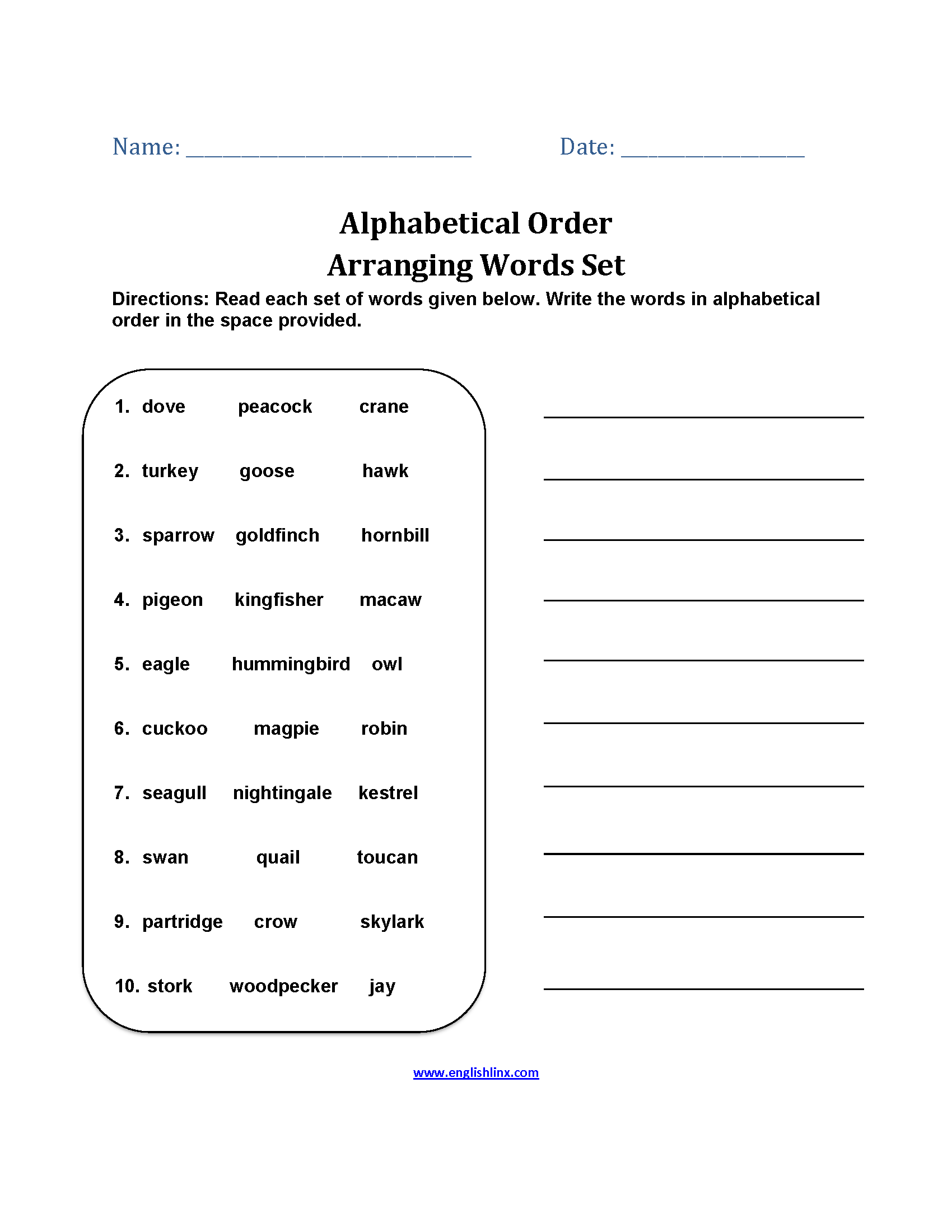 Alphabet Worksheets Alphabetical Order Worksheets Worksheets Alphabet Worksheets Alphabetical Order Worksheets Worksheets