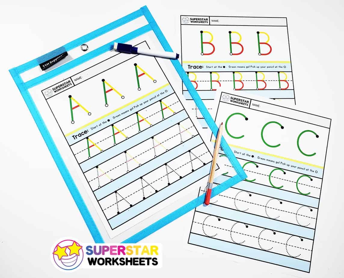 Free Printable Uppercase Writing Pracitce Preschool