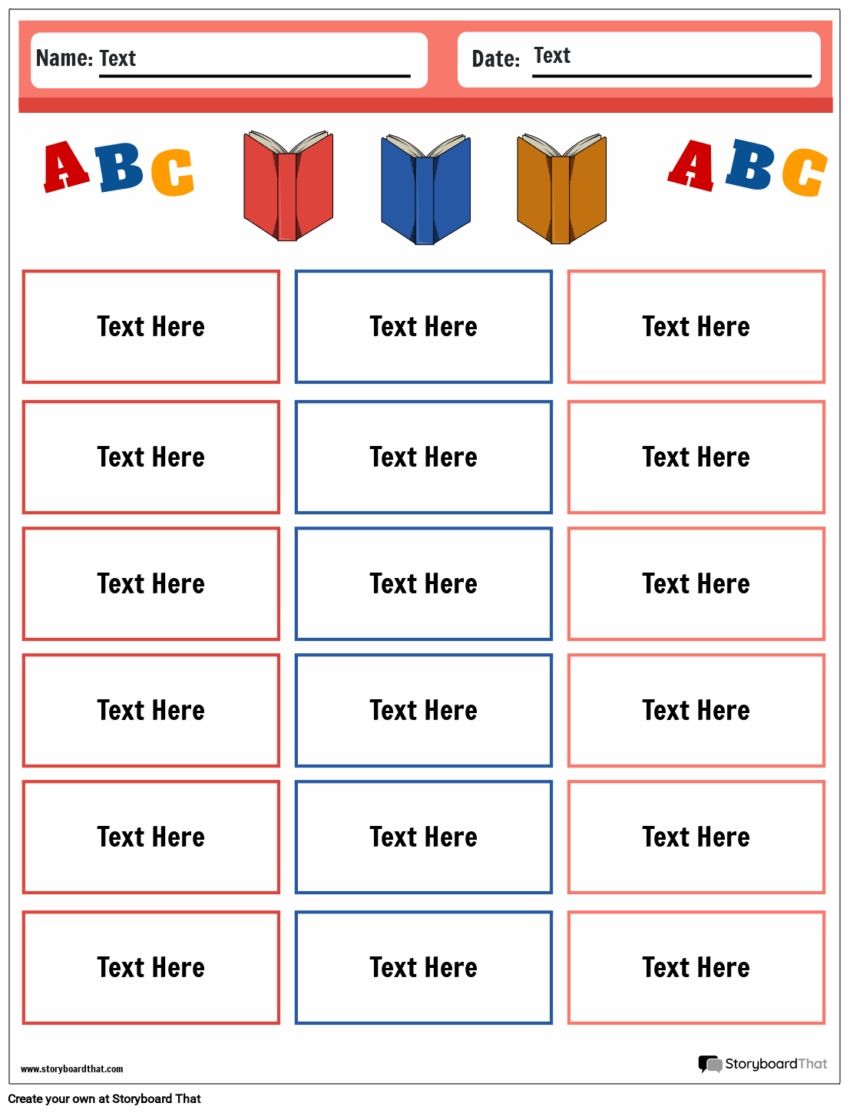 Alphabetical Order Worksheets Create With Storyboard That