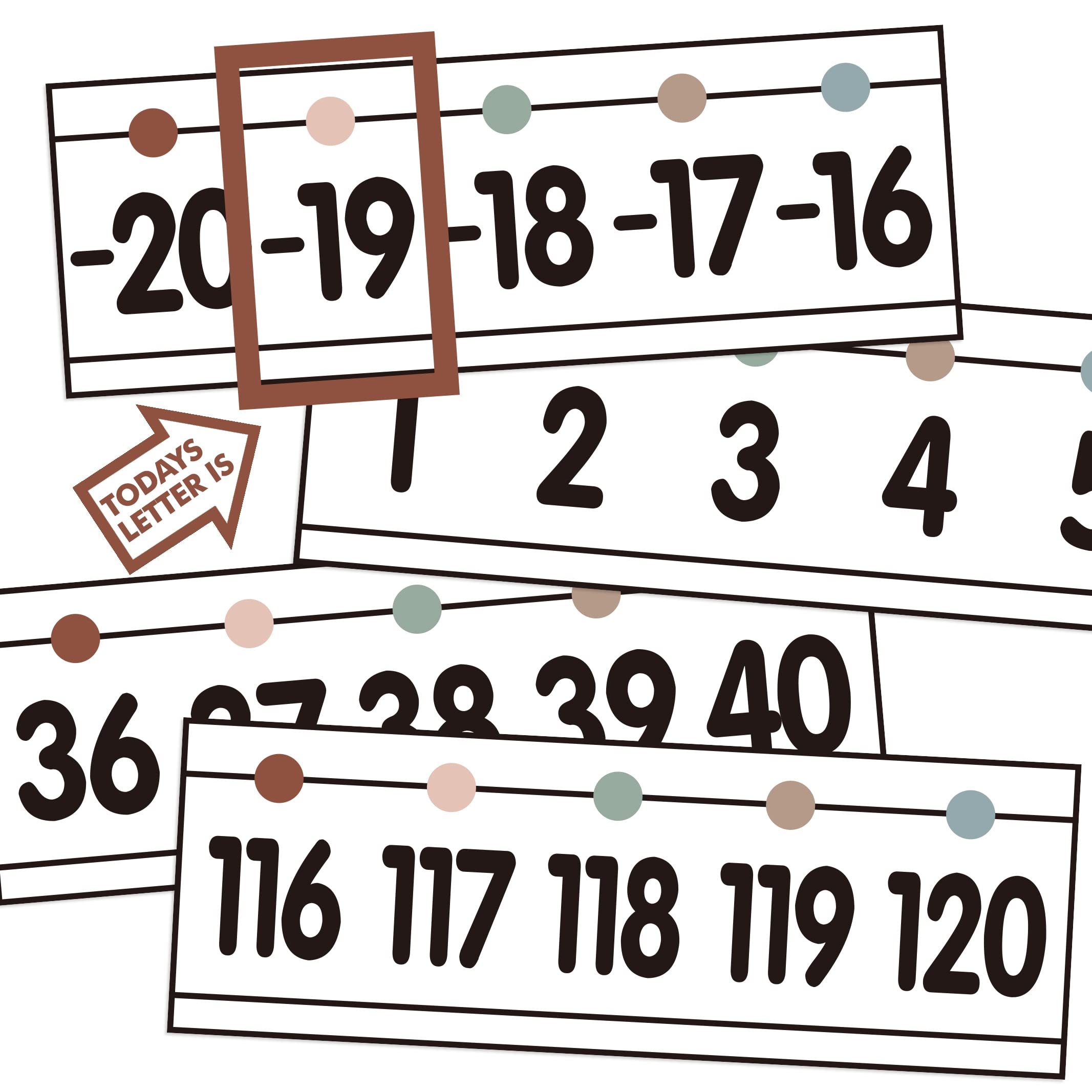 Amazon 29 Pieces Number Line Bulletin Board Border 20 To 