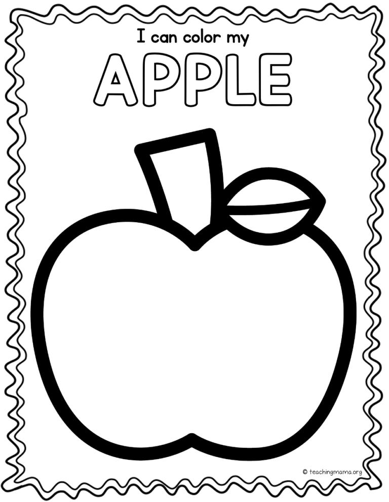 Apple Printables For Preschoolers Teaching Mama