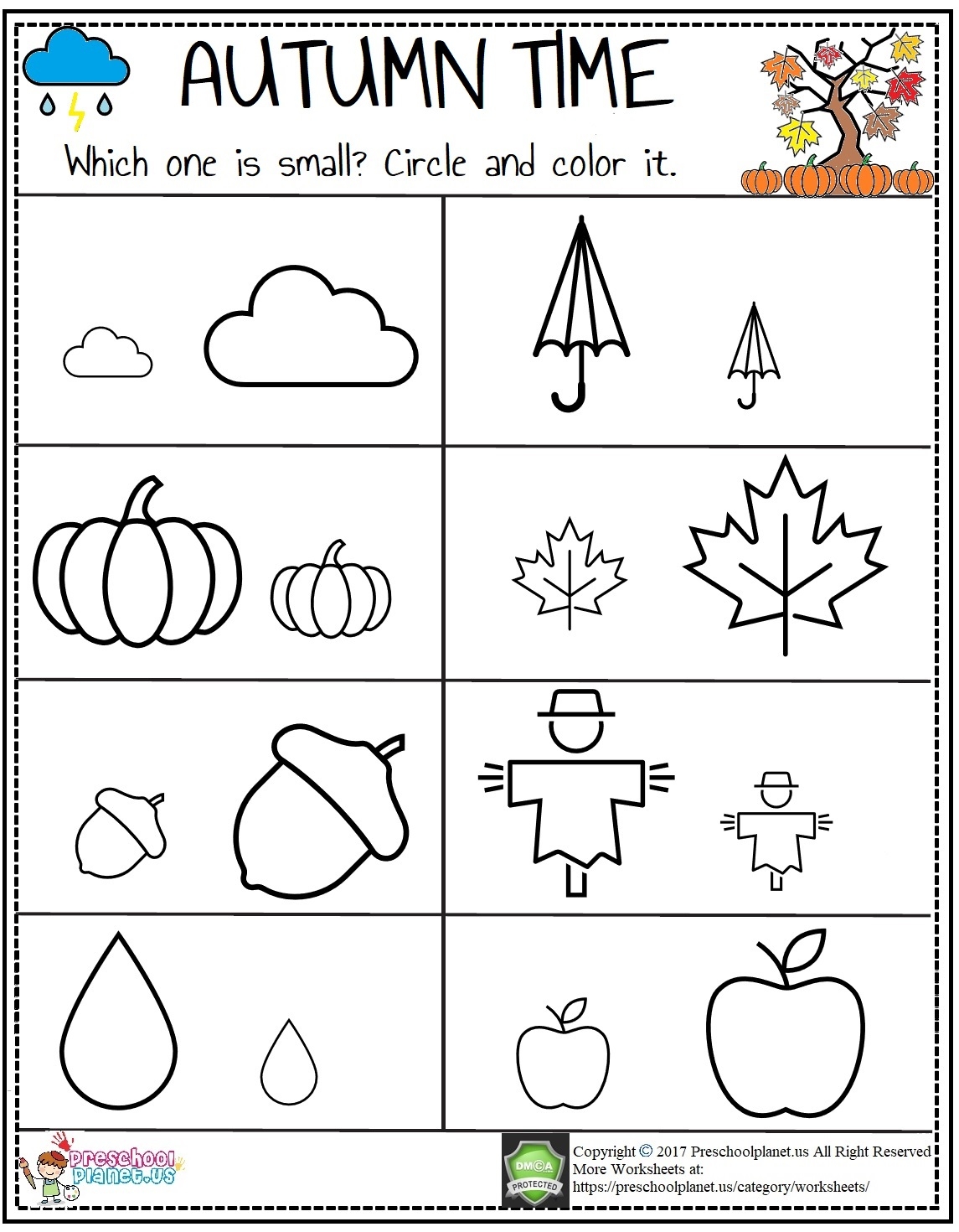 Free Autumn Worksheets For Kindergarten Free Autumn Worksheets For Kindergarten