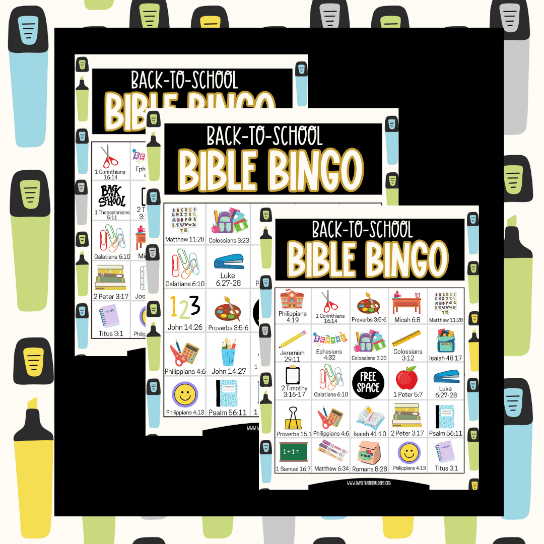 Printable Bible Bingo For Preschool