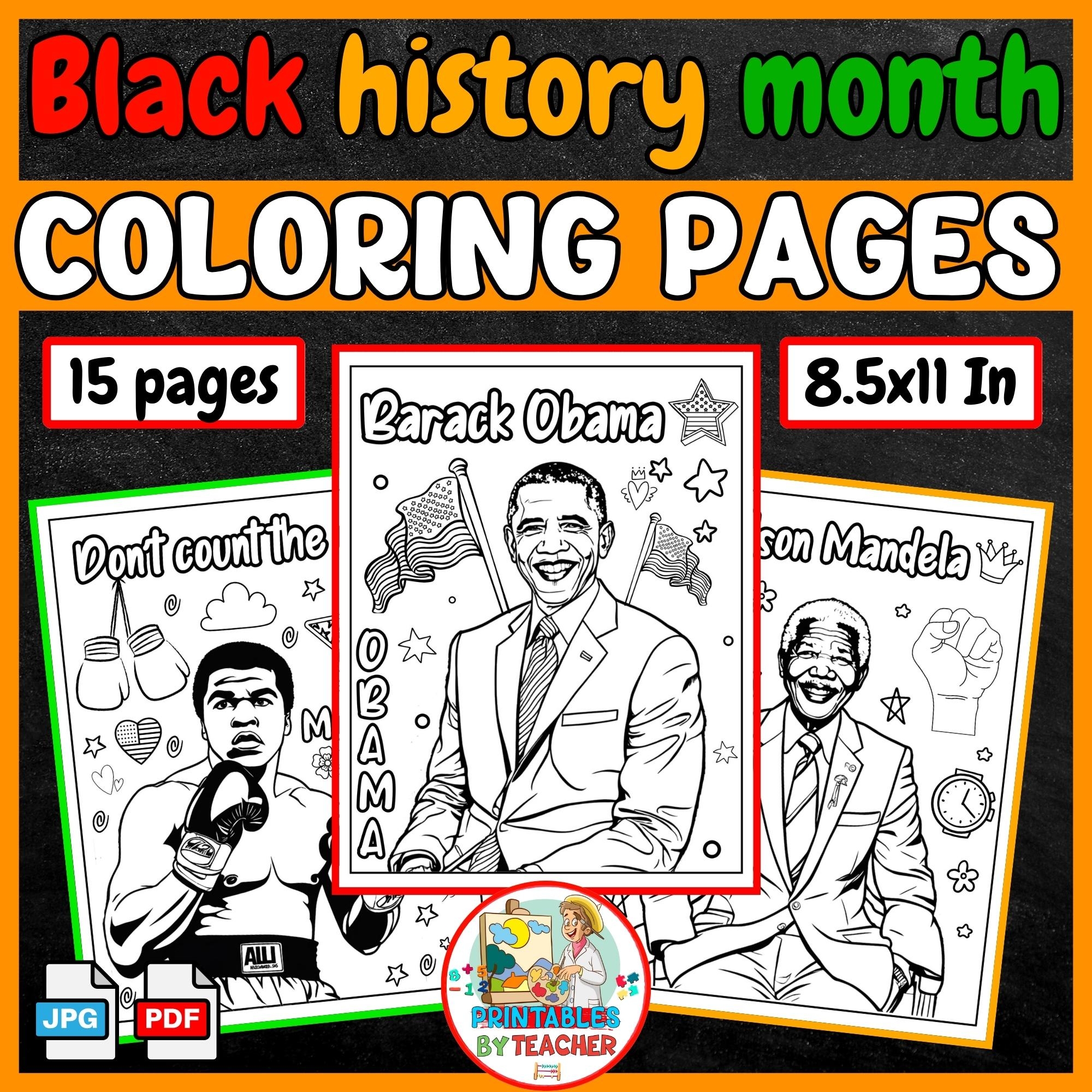 Black History Month Heroes Coloring Pages Black Icons Coloring Sheets Activity Teaching Resources