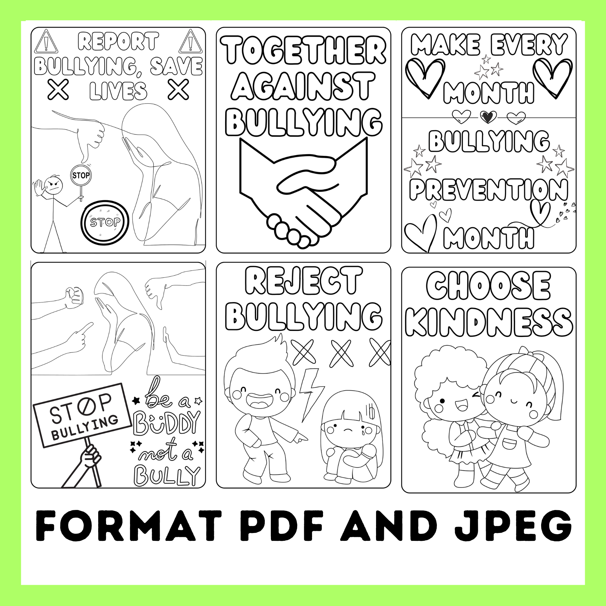Bullying Printable Coloring Books For Preschoolers