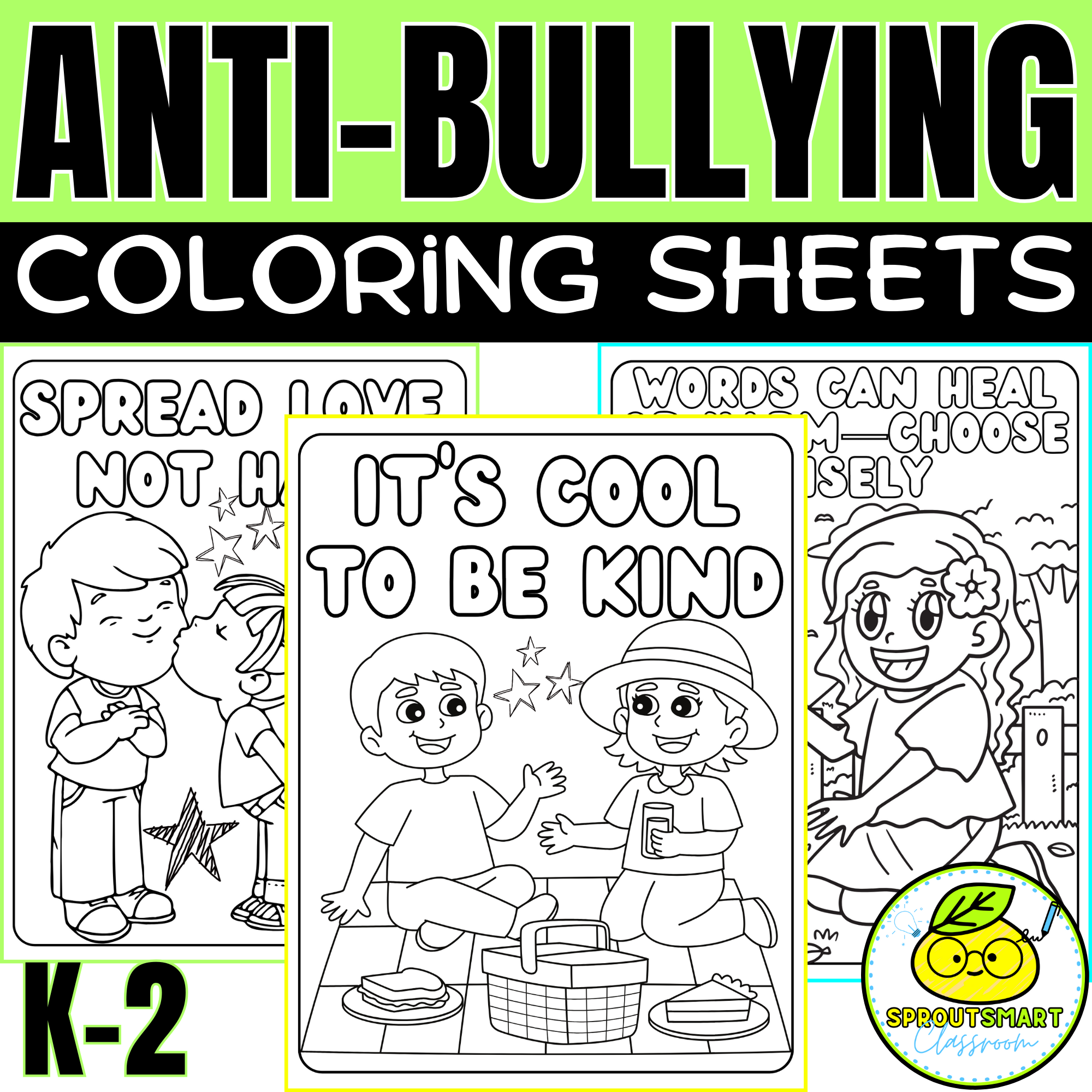 Bully Prevention Month Coloring Pages 15 Anti Bullying Coloring Sheets Made By Teachers