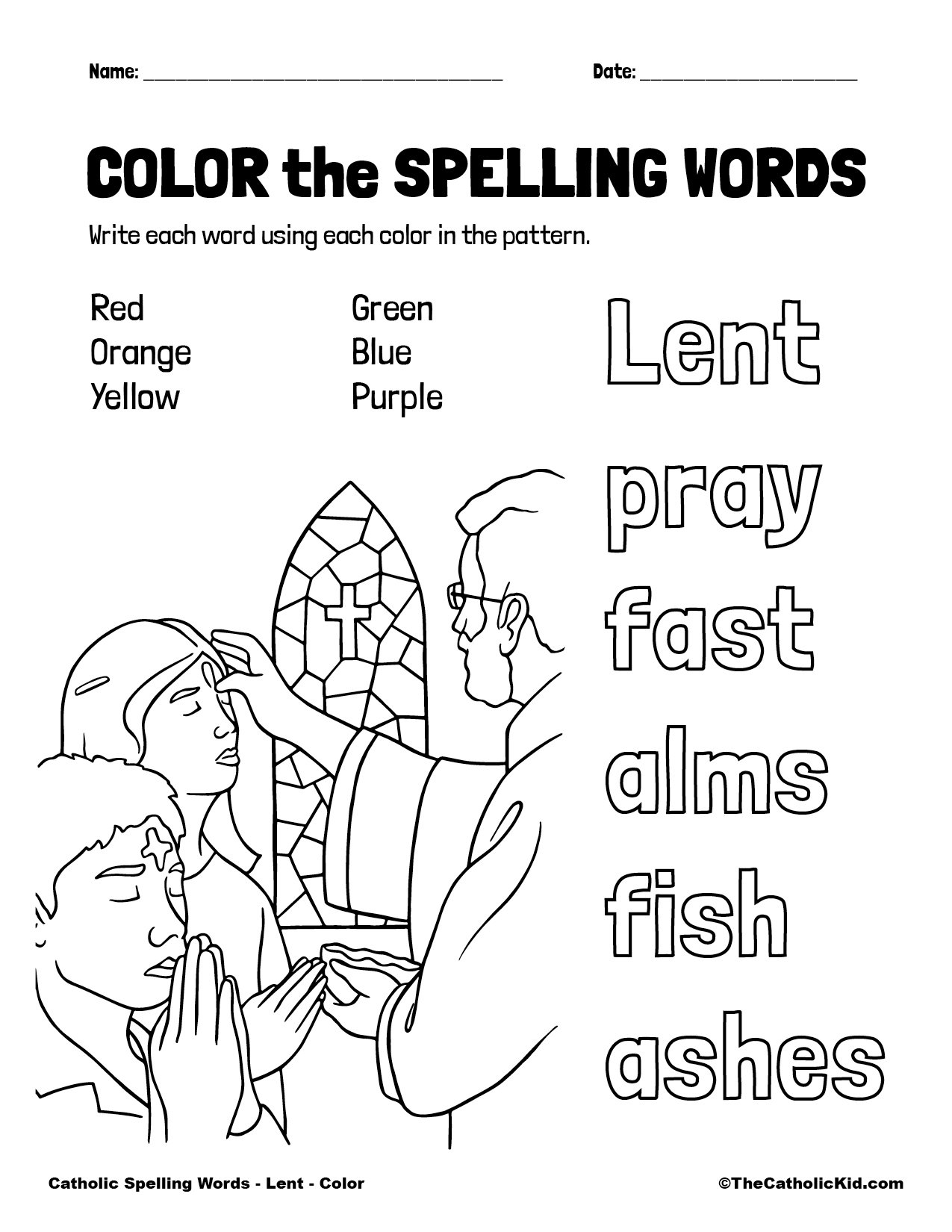 Catholic Spelling U0026 Vocabulary Words Lent Worksheets 