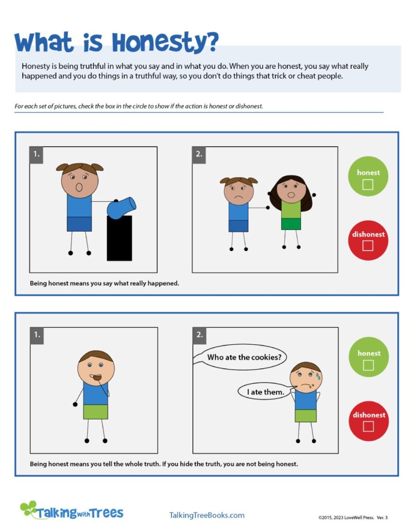 Character Education Worksheets