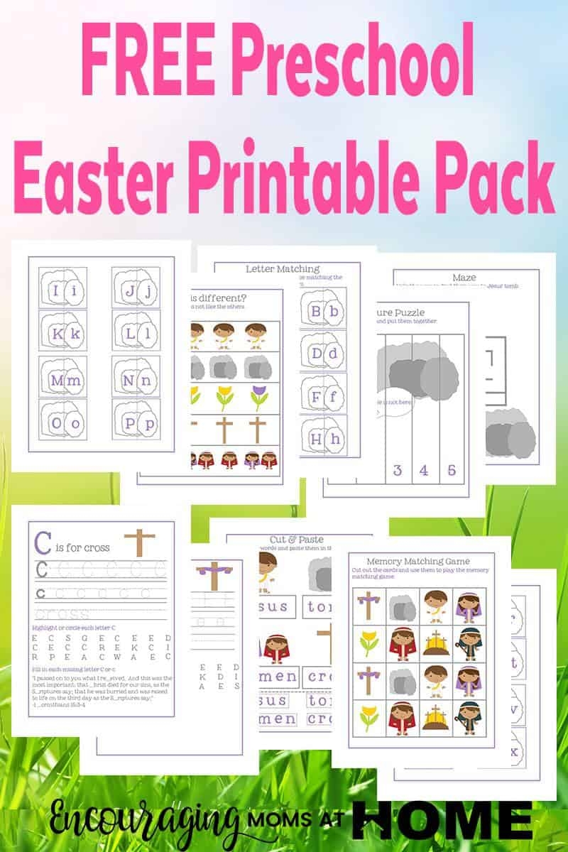 Christian Easter Preschool Printables Pack And Activities For Kids