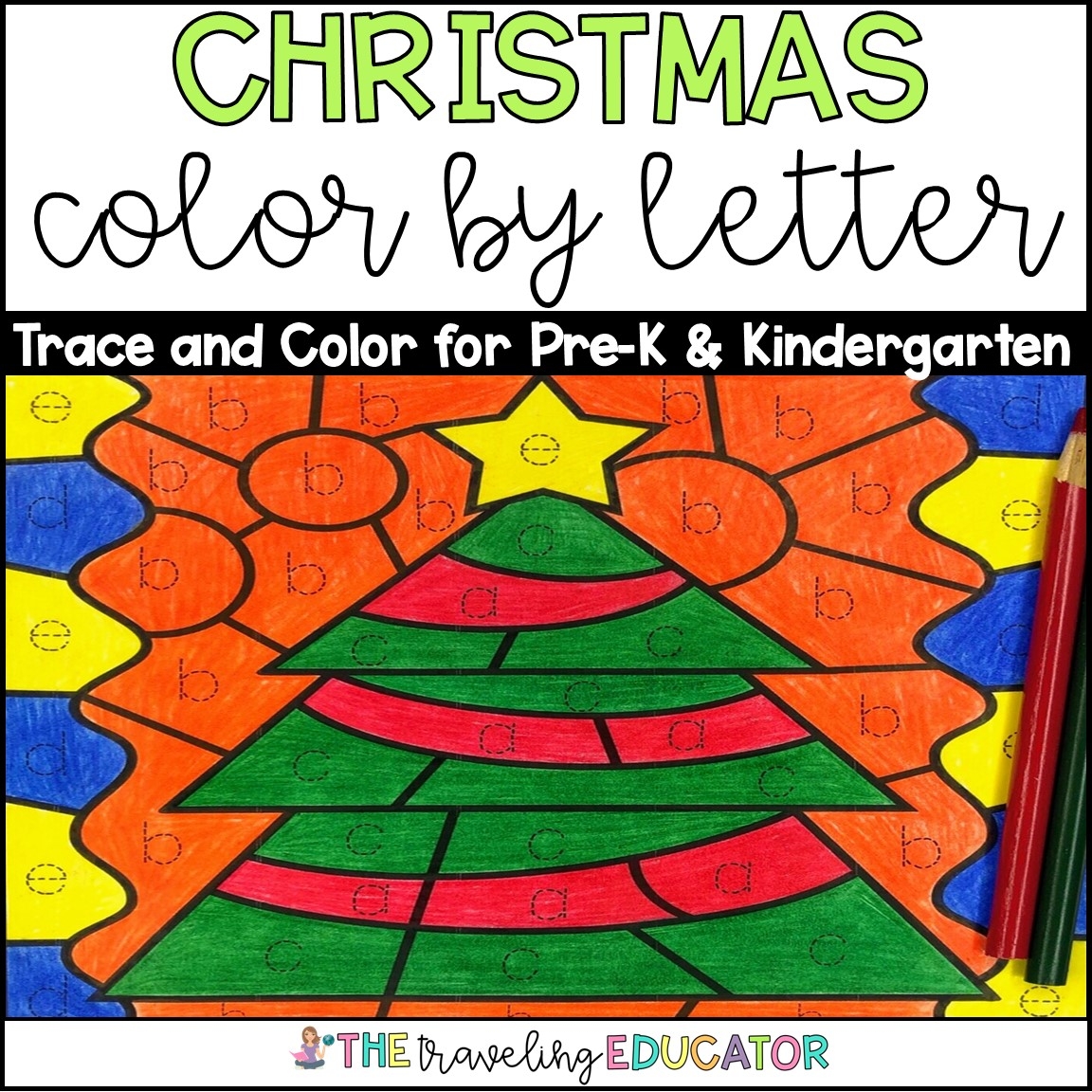 Christmas Color By Letter Christmas Coloring Pages Color By Code