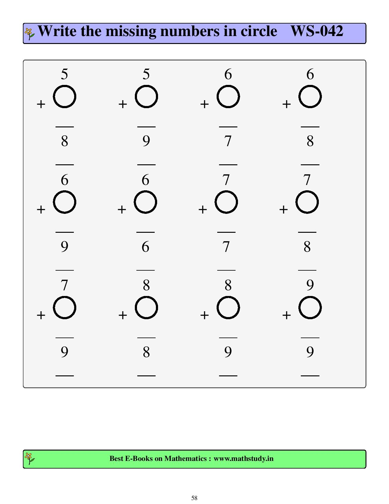 Class 1 Maths Worksheets Pdf Best E books Mathematics 