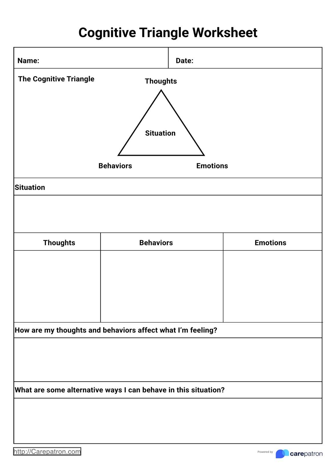 Behavior Worksheets Printable Free