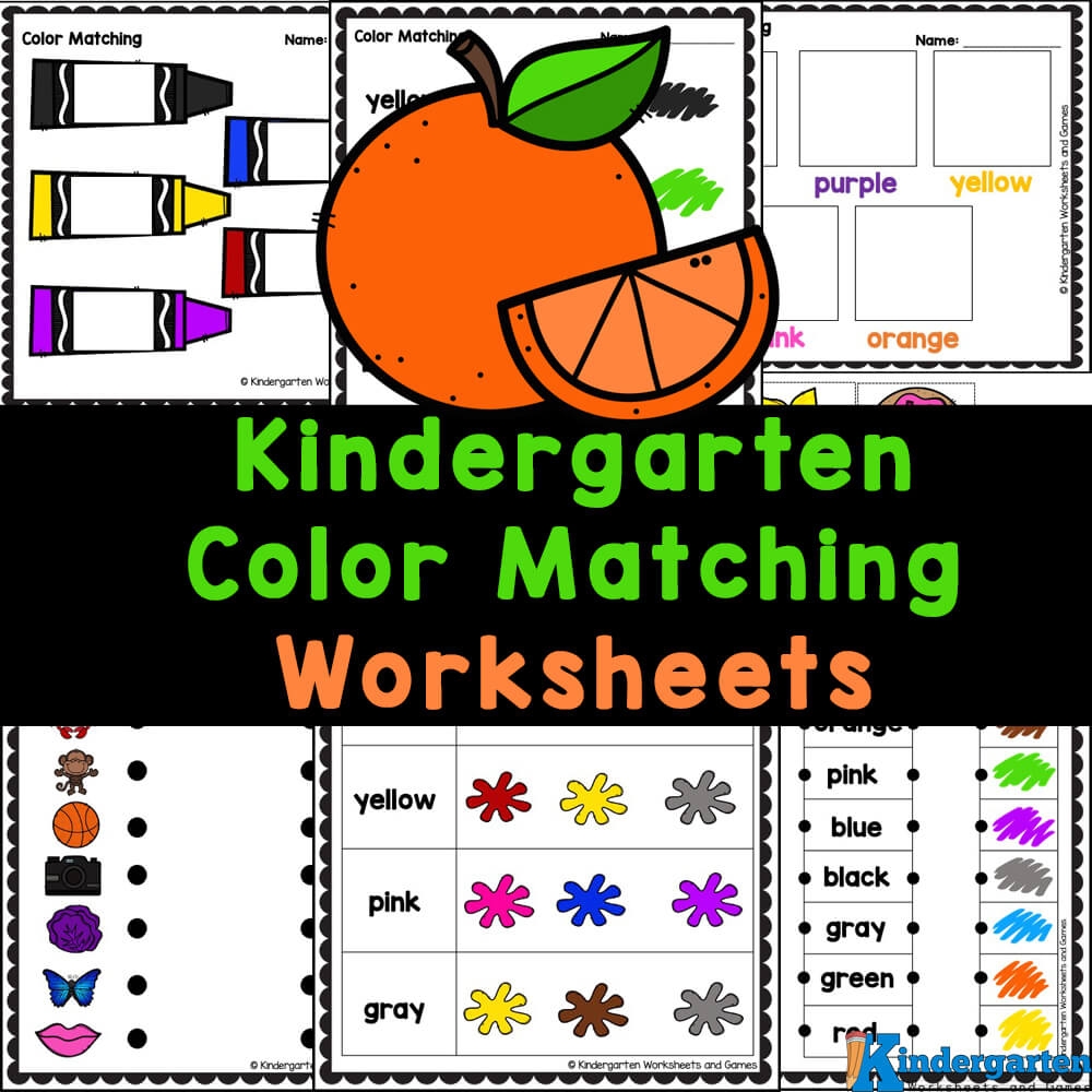 Printable Worksheet For Kindergarten Colors
