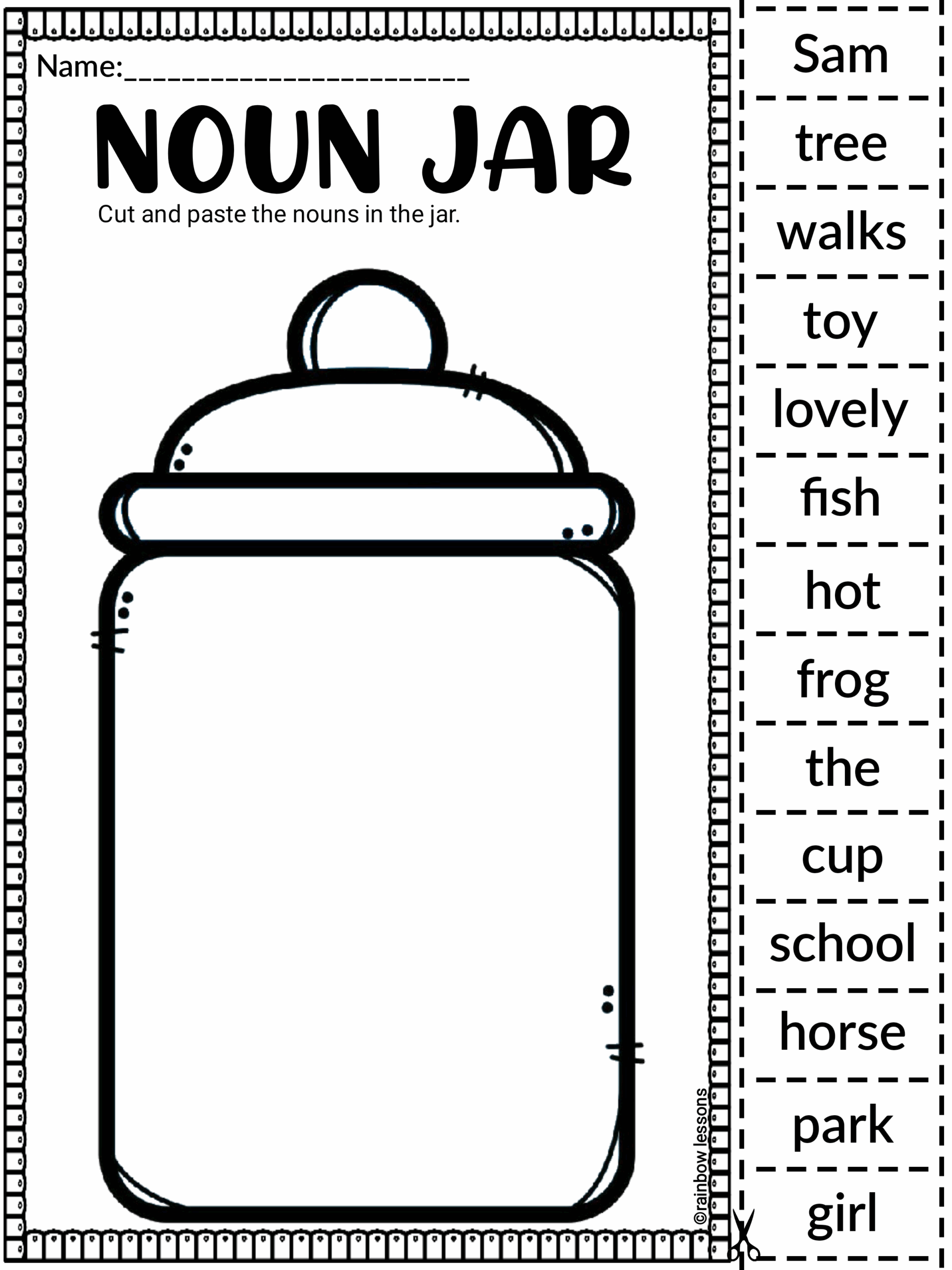 Common And Proper Noun Worksheets