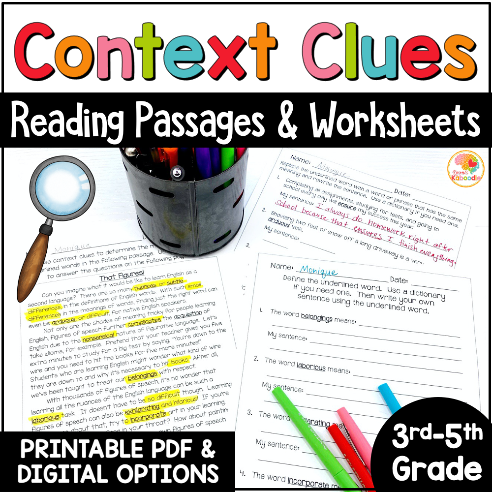 Reading Comprehension Worksheets Slp