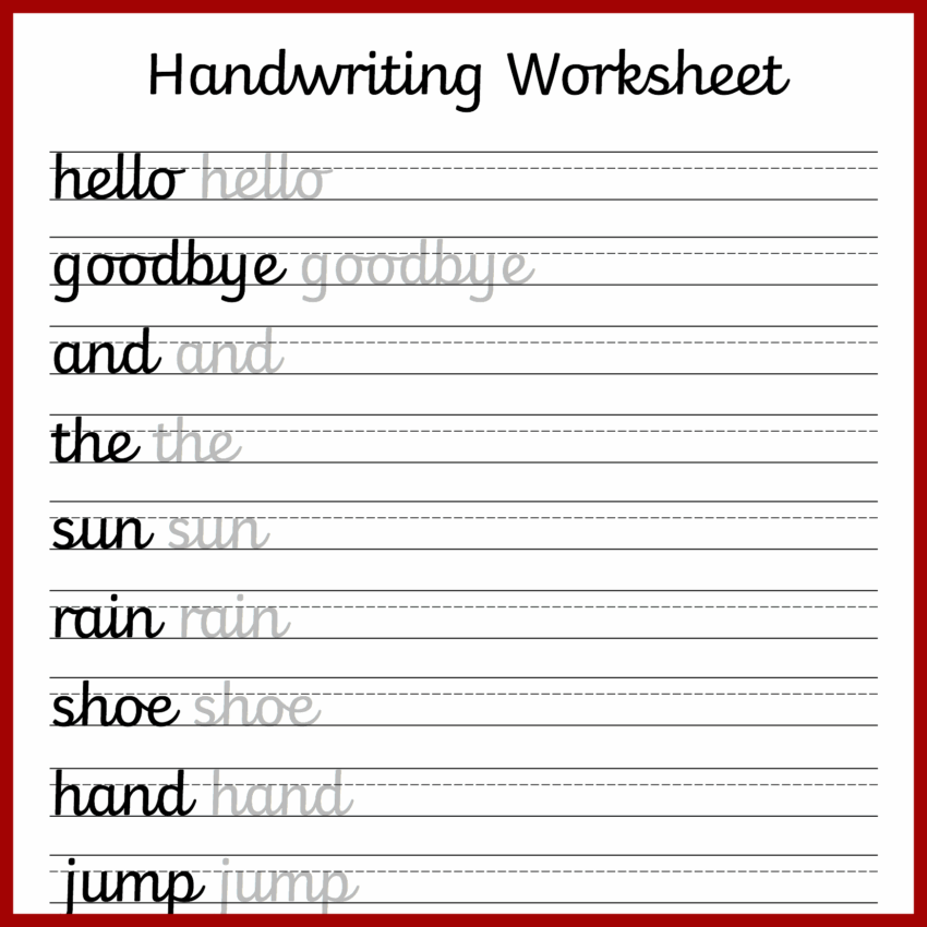 Cursive Handwriting Worksheets Free Printable Mama Geek