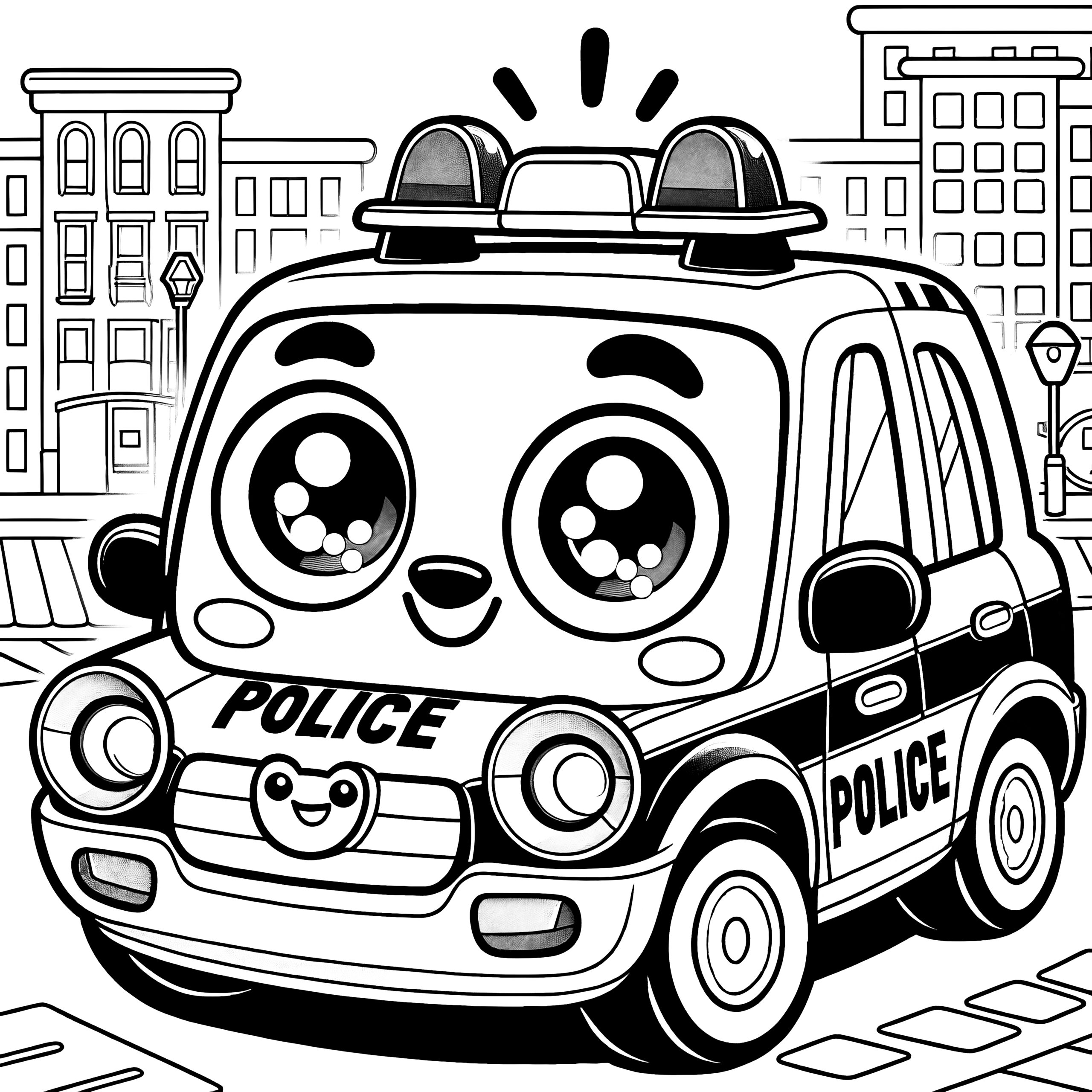 Printable Car Pattern For Art Preschoolers