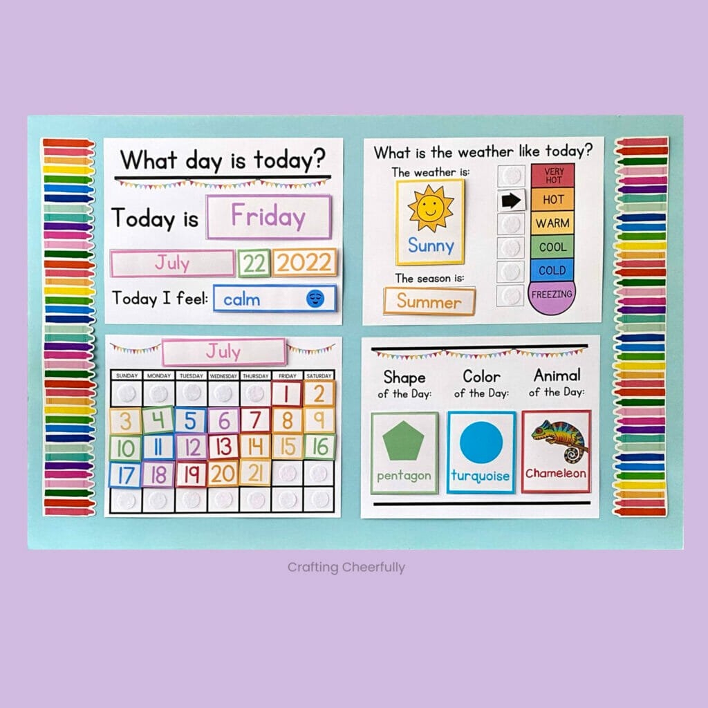 DIY Children s Calendar Free Calendar Printables In Multiple 