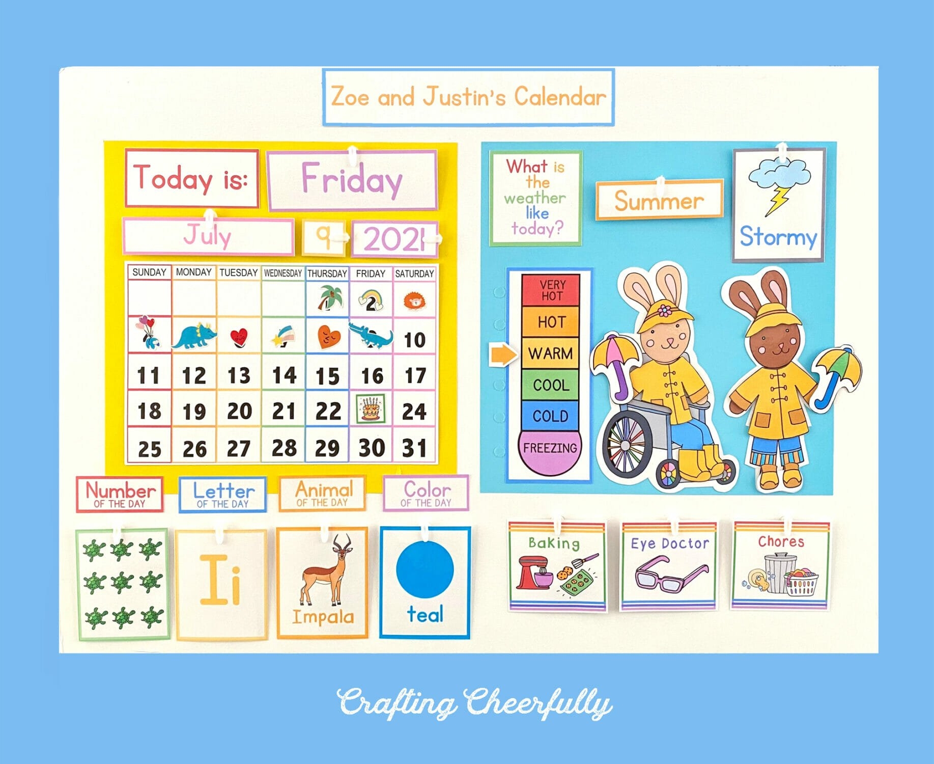 DIY Children s Calendar Free Calendar Printables In Multiple 