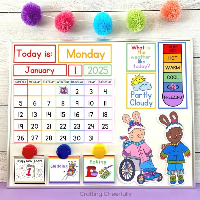 DIY Children s Calendar Free Calendar Printables In Multiple 
