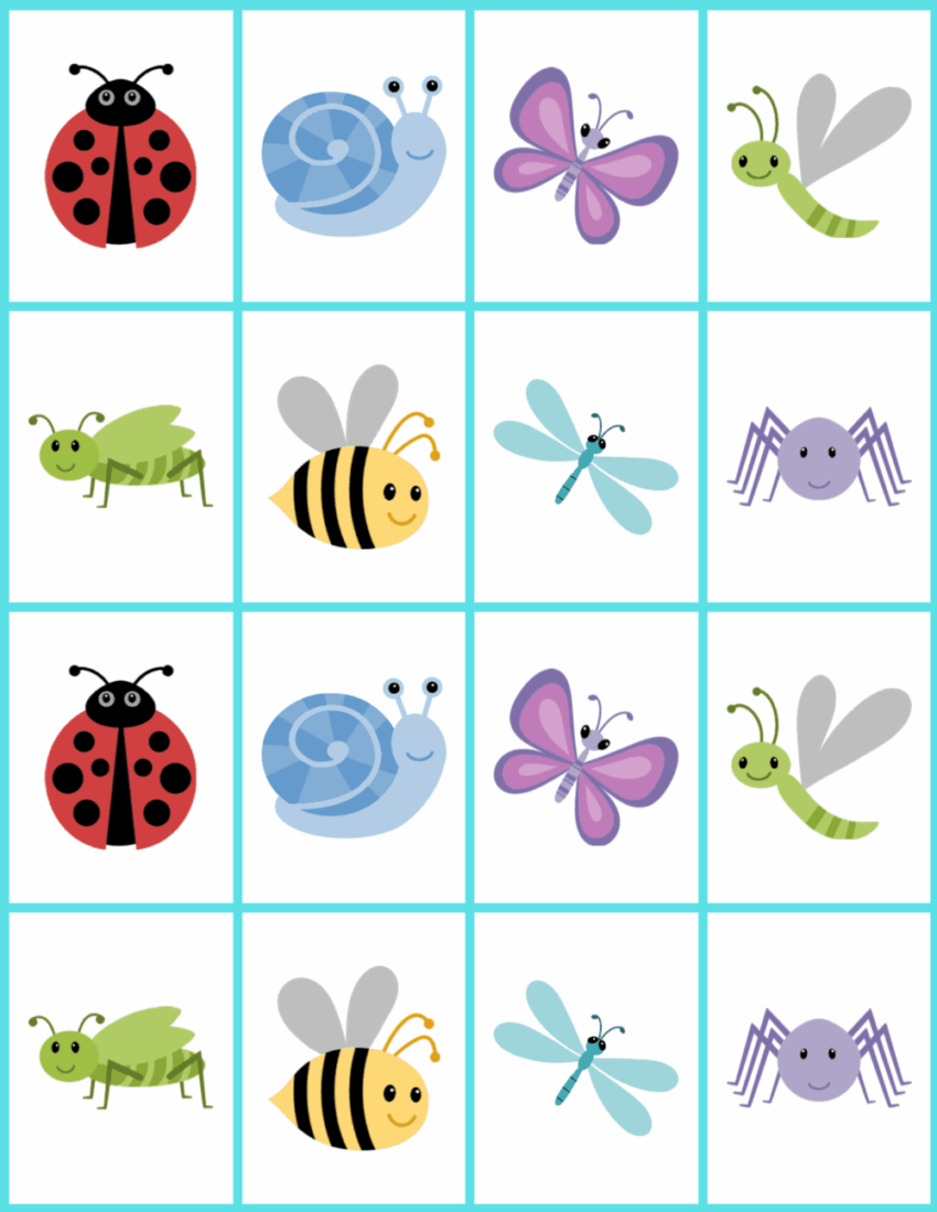 DIY Memory Game Cards For Kids free Printable StlMotherhood