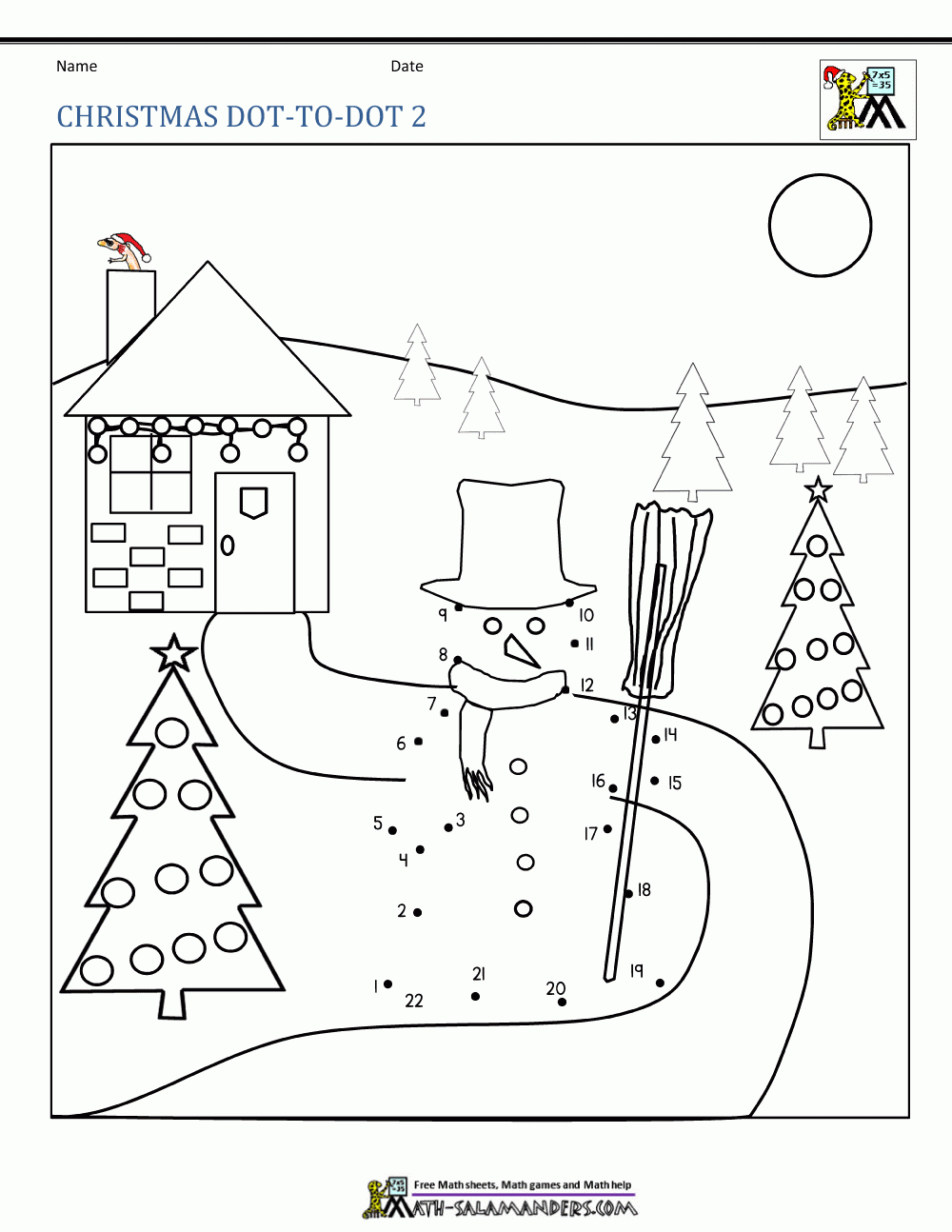 Dot Math Worksheets