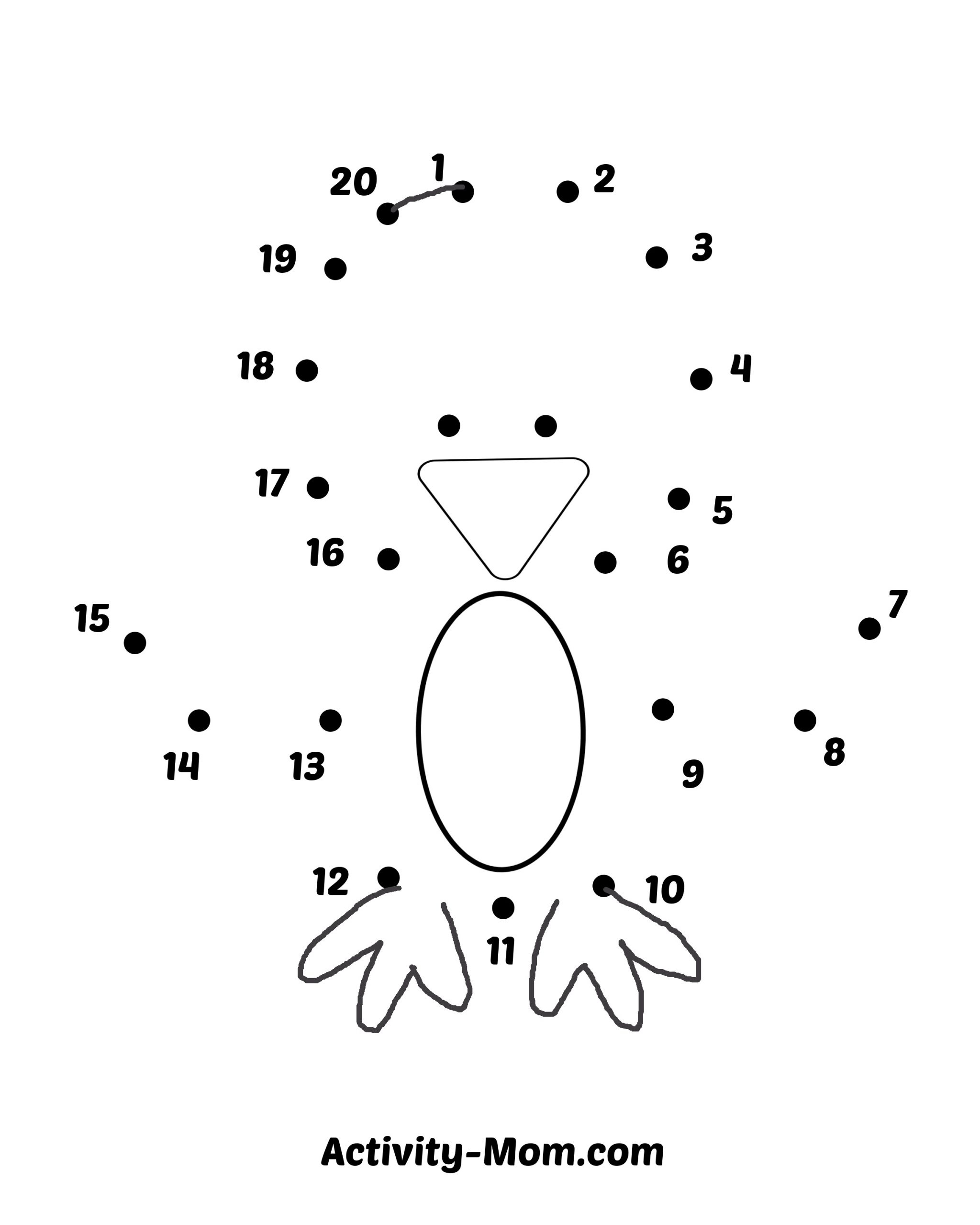 Free Kindergarten Connect The Dots Worksheets