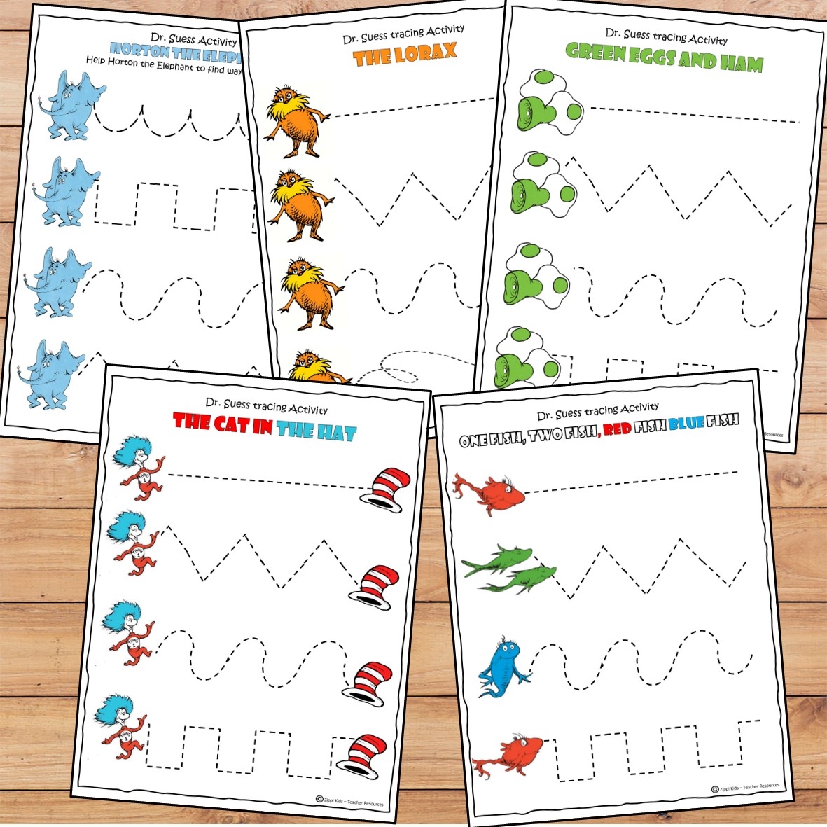 Free Printable Dr Seuss Kindergarten Worksheets
