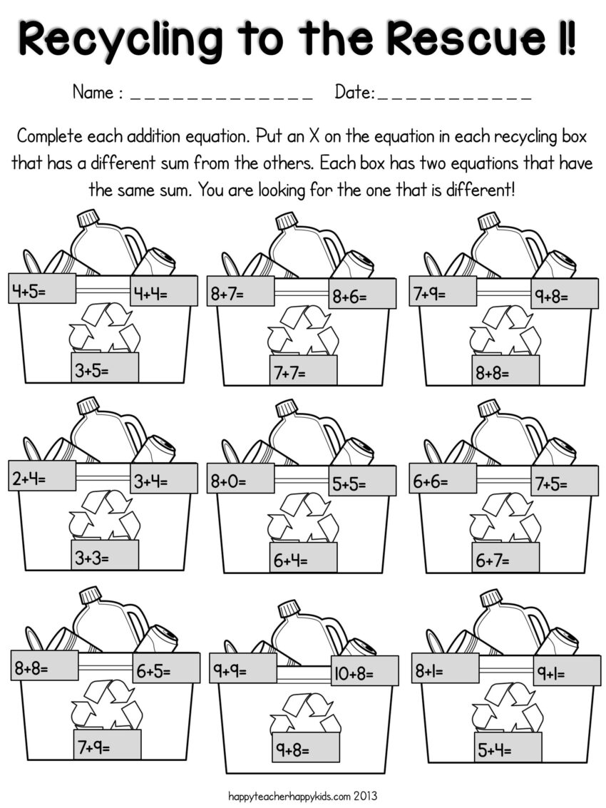 Earth Day Activities For Kindergarten First Grade U0026 Second Grade Worksheets Library