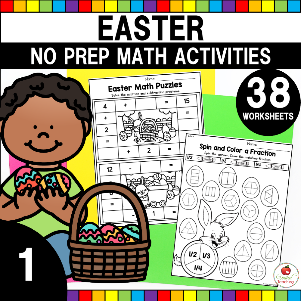 Easter Math Activities For 1st Grade United Teaching