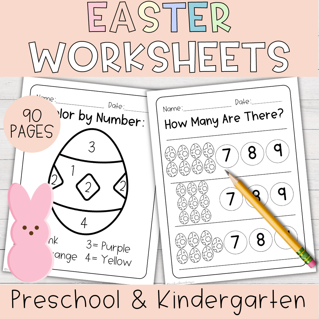 Easter No Prep Worksheets For Preschool And Kindergarten Made By 