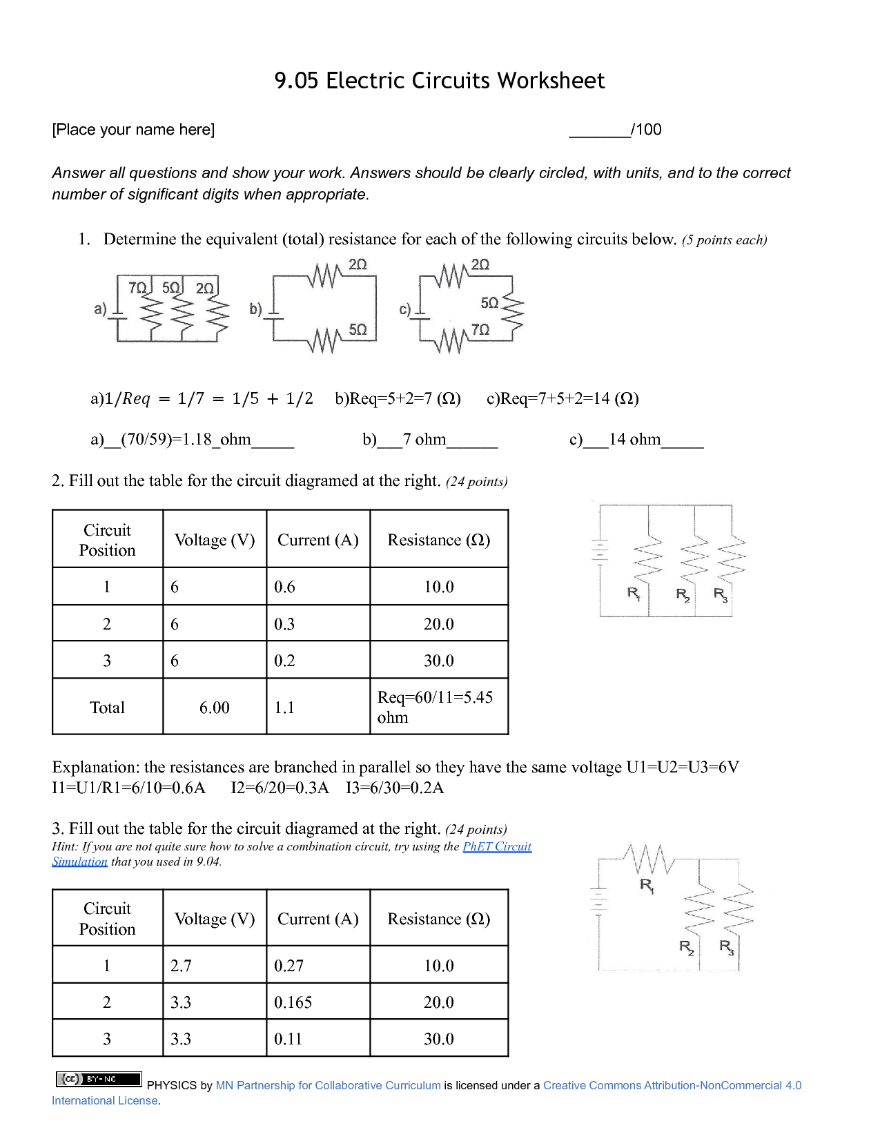 Electrician Math Worksheets Electrician Math Worksheets