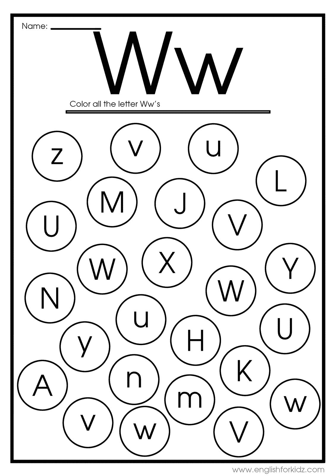 English For Kids Step By Step Letter W Worksheets Flash Cards Coloring Pages English For Kids Step By Step Letter W Worksheets Flash Cards Coloring Pages