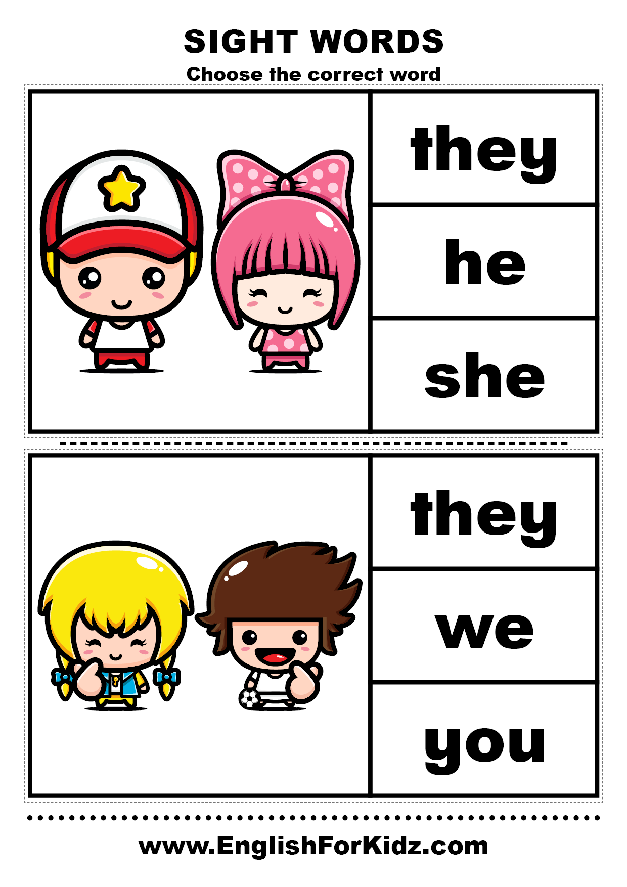 English For Kids Step By Step Sight Words Worksheets English For Kids Step By Step Sight Words Worksheets