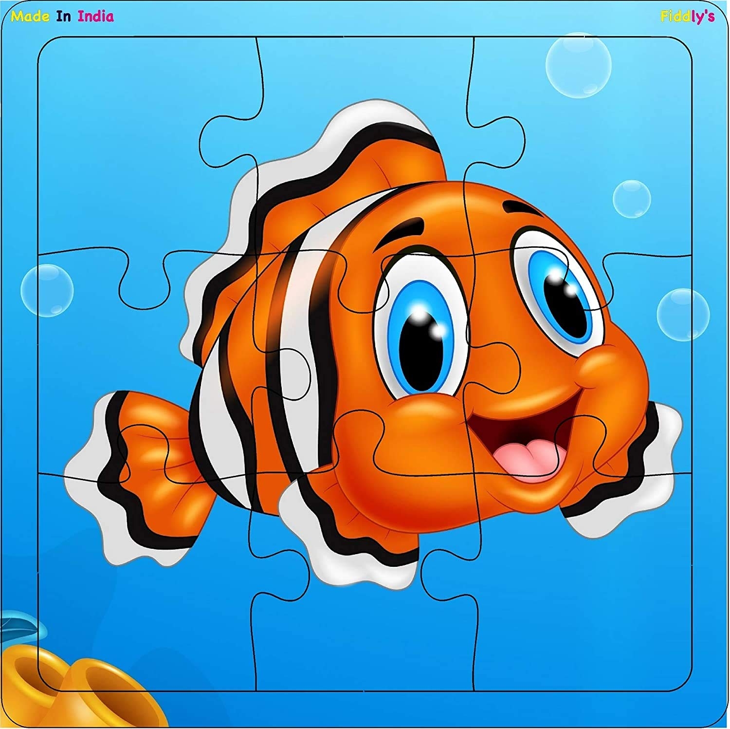 Fiddlys Wood Jigsaw Puzzles For Children 9 Pieces Animal U0026 Sea Worksheets Library