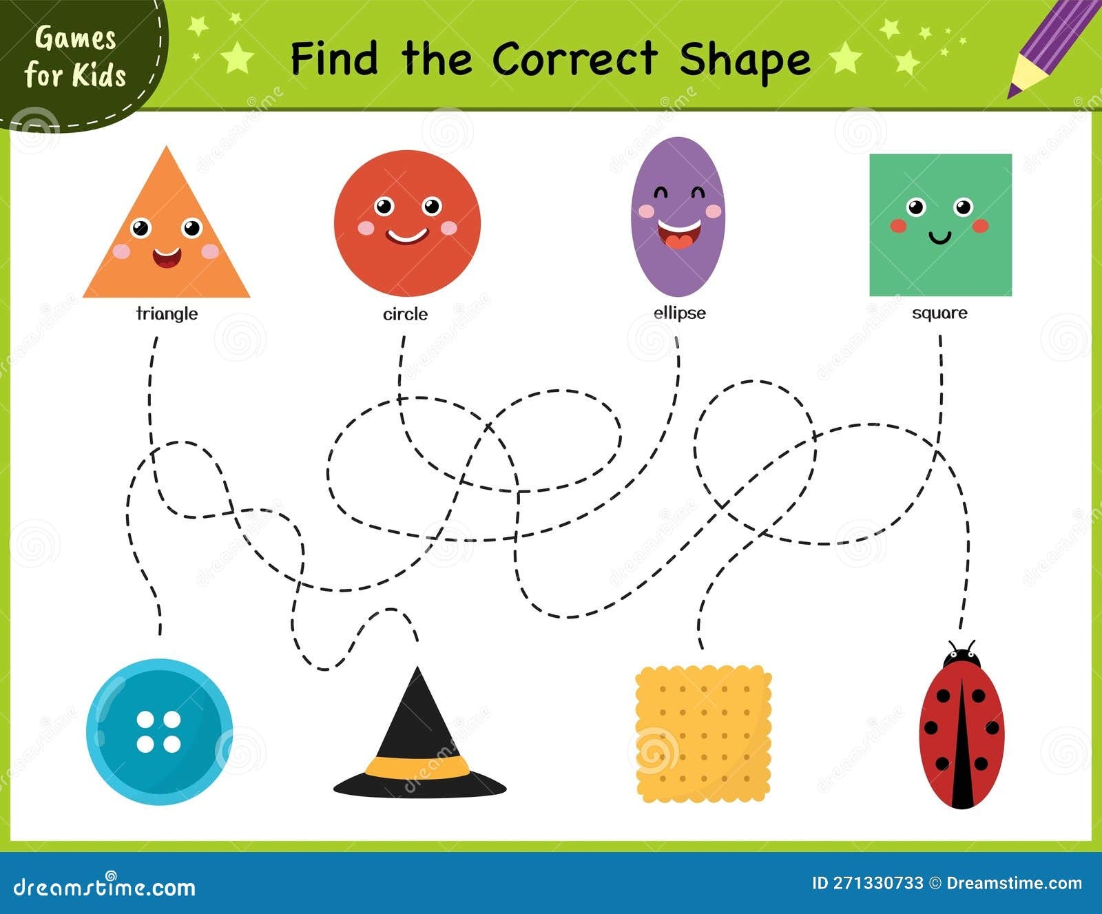 Shape Maze Worksheet