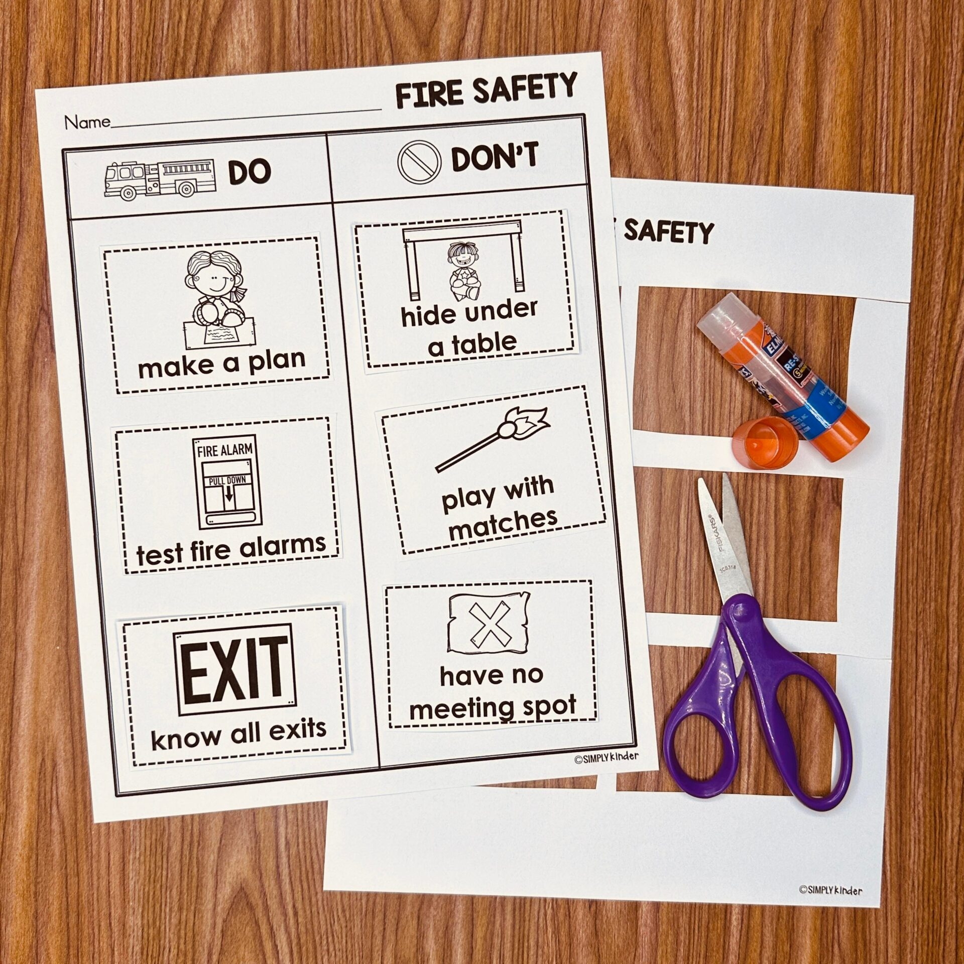 Fire Safety Free Printable Simply Kinder Fire Safety Free Printable Simply Kinder