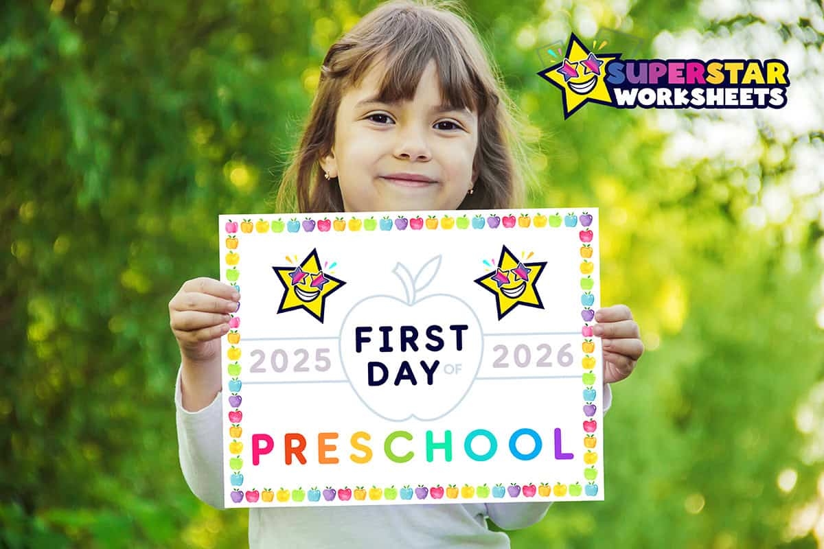 First Day Of Preschool Printable 2026