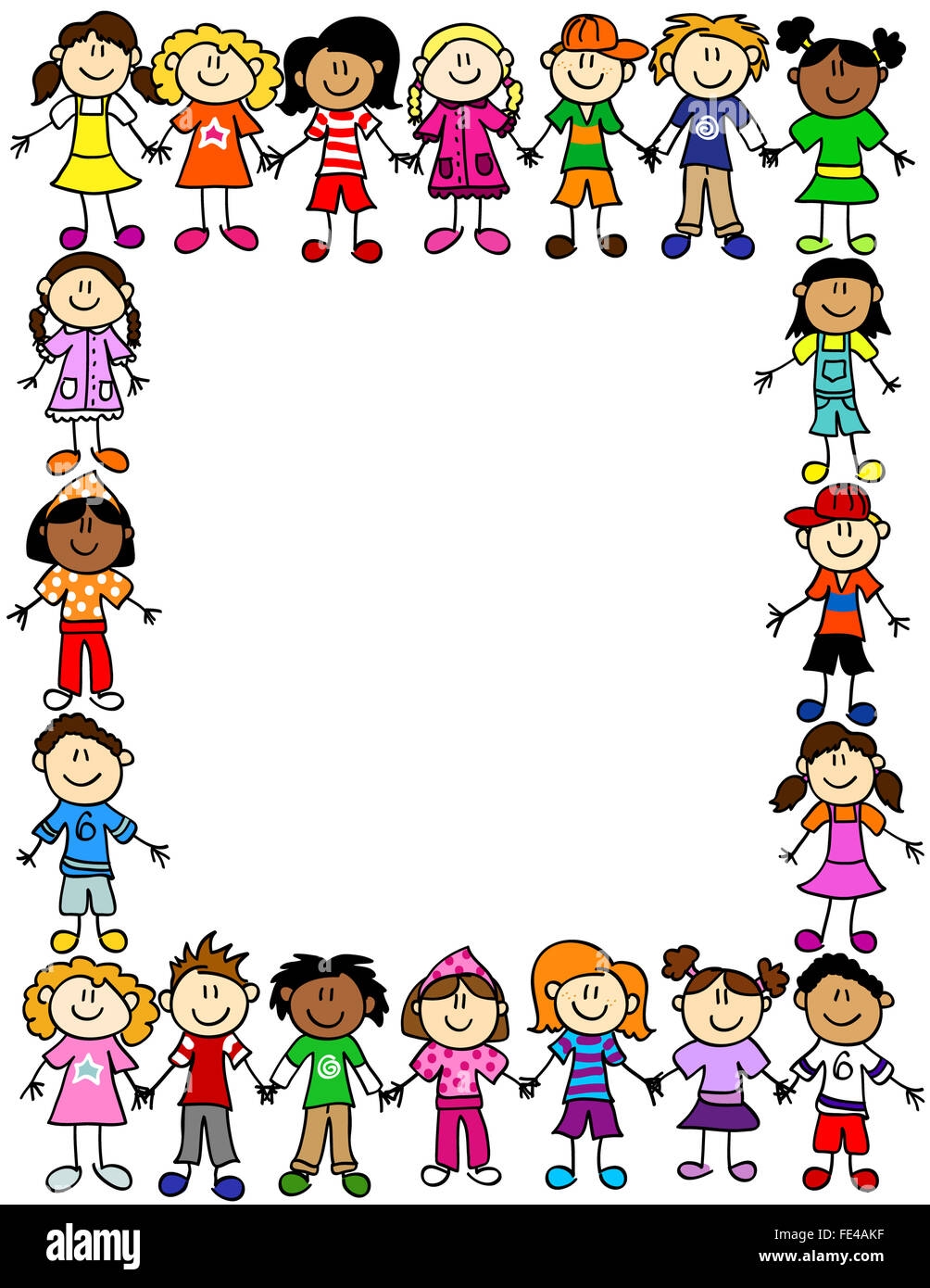 Frame Page Border Cute Kid Hi res Stock Photography And Images Alamy