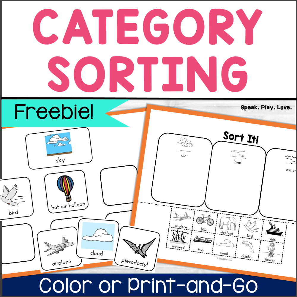 Free Category Sorting Activity Preschool Speech Therapy Autism Made By Teachers Free Category Sorting Activity Preschool Speech Therapy Autism Made By Teachers
